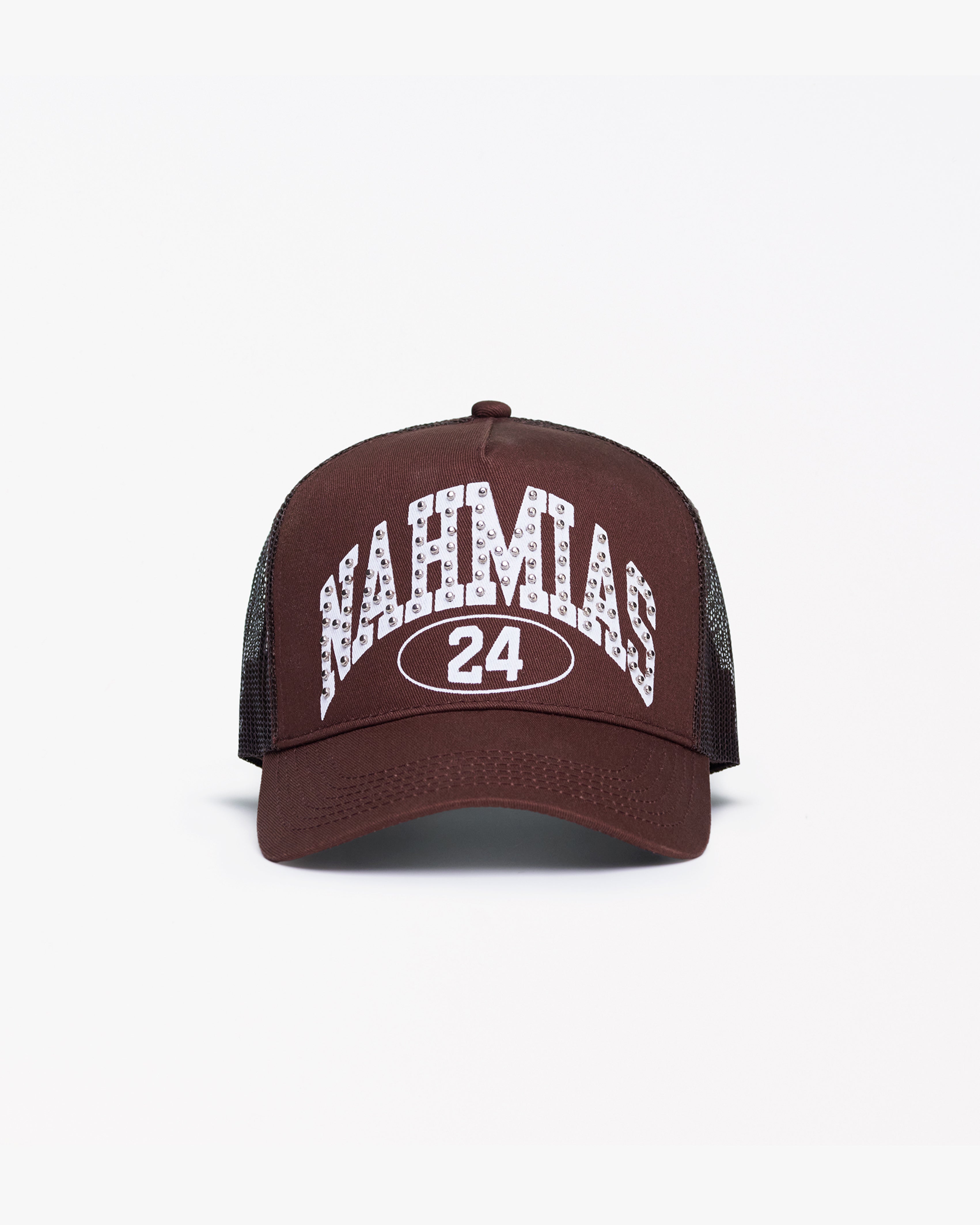 帽子 NAHMIAS TRUCKER HAT Nahmias Butterfly Arch Trucker Hat in Pink