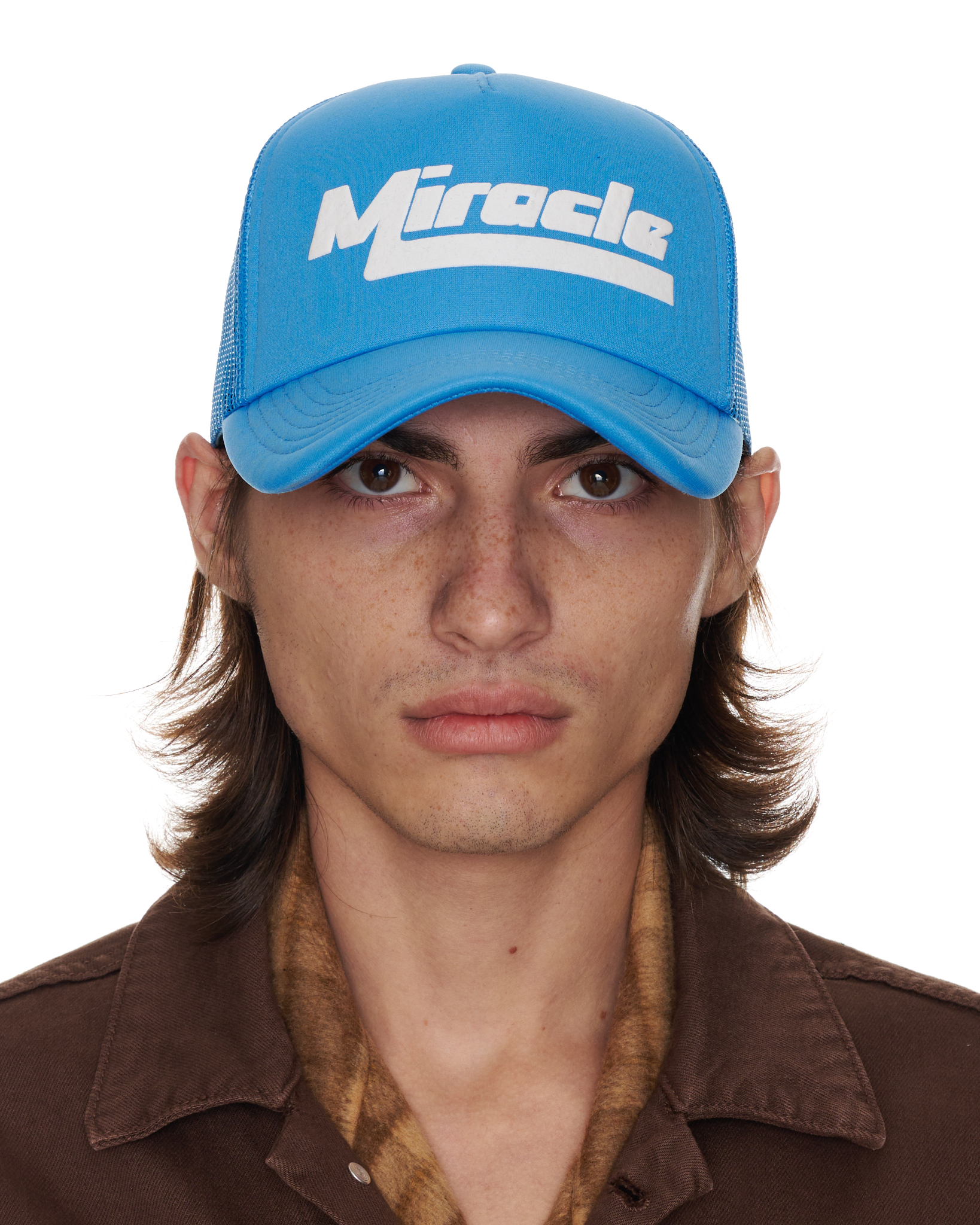 Miracle Vice Foam Trucker Hat in Light Blue