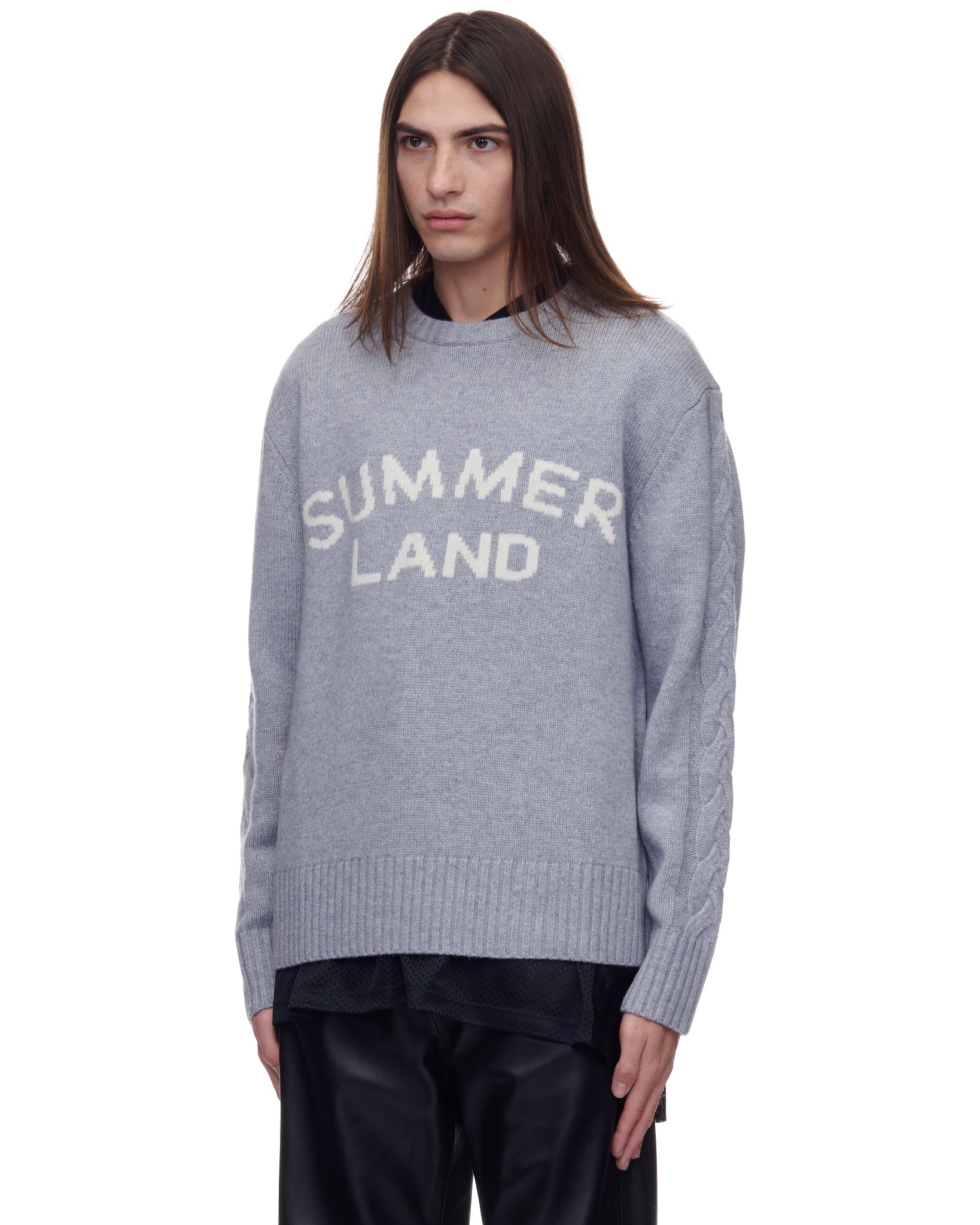 SUMMERLAND INTARSIA CREWNECK
