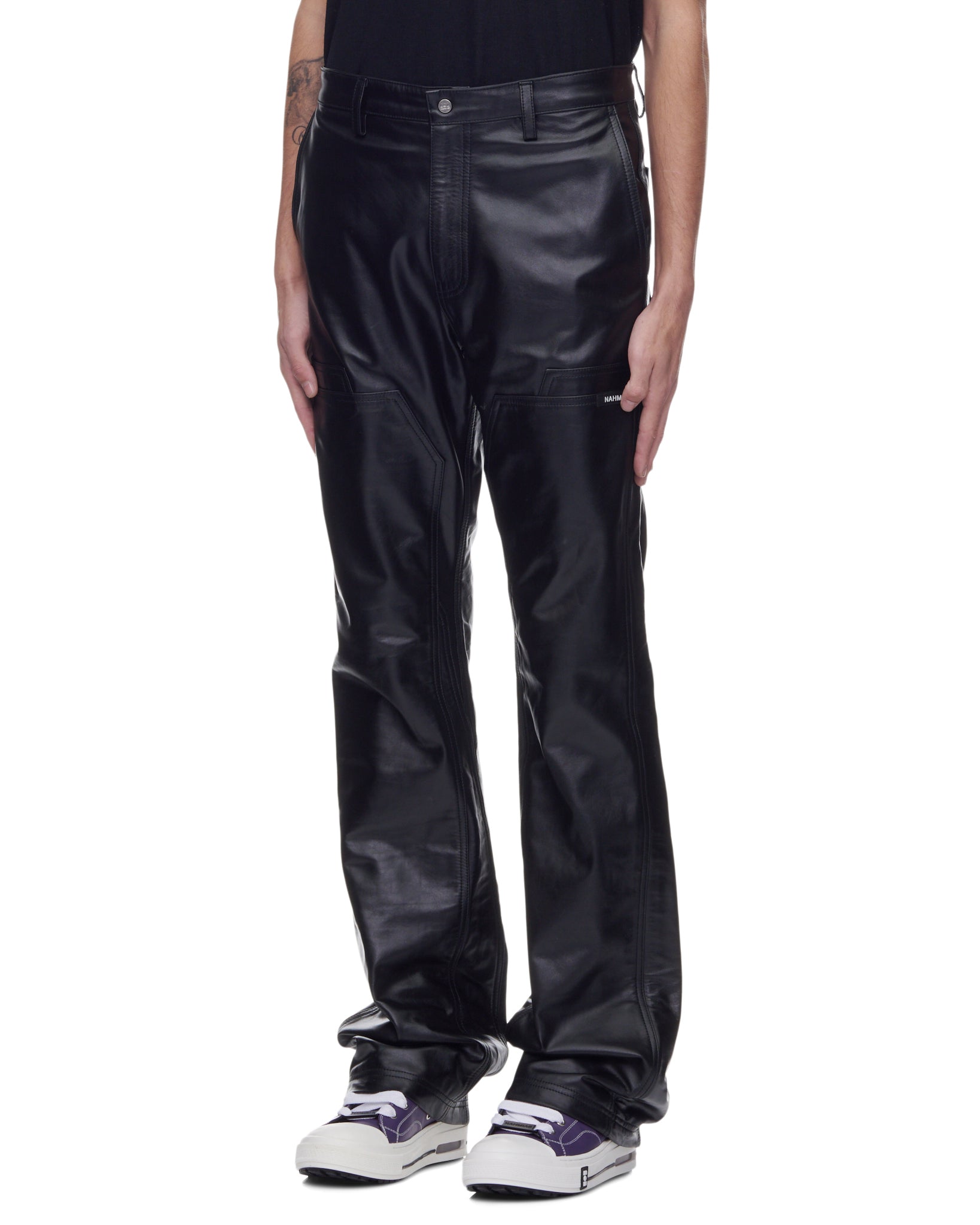 LEATHER CARPENTER PANT