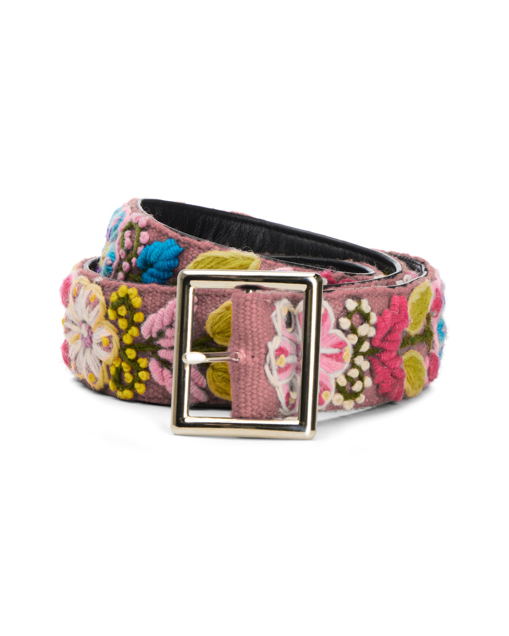 Crochet Floral Belt in Pink – NAHMIAS display picture 2