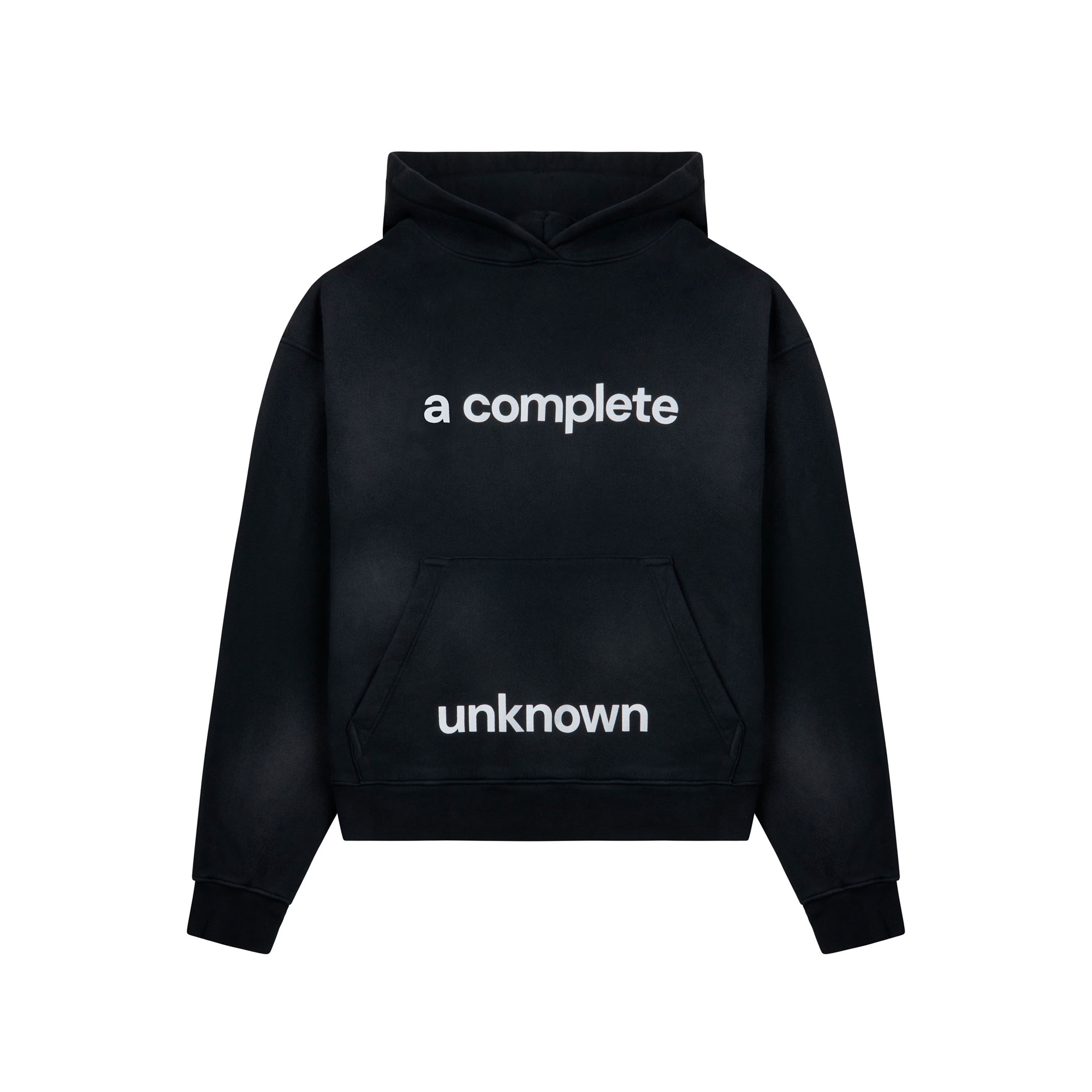 A COMPLETE UNKNOWN HOODIE WORN BLACK – NAHMIAS A COMPLETE UNKNOWN HOODIE WORN BLACK – NAHMIAS