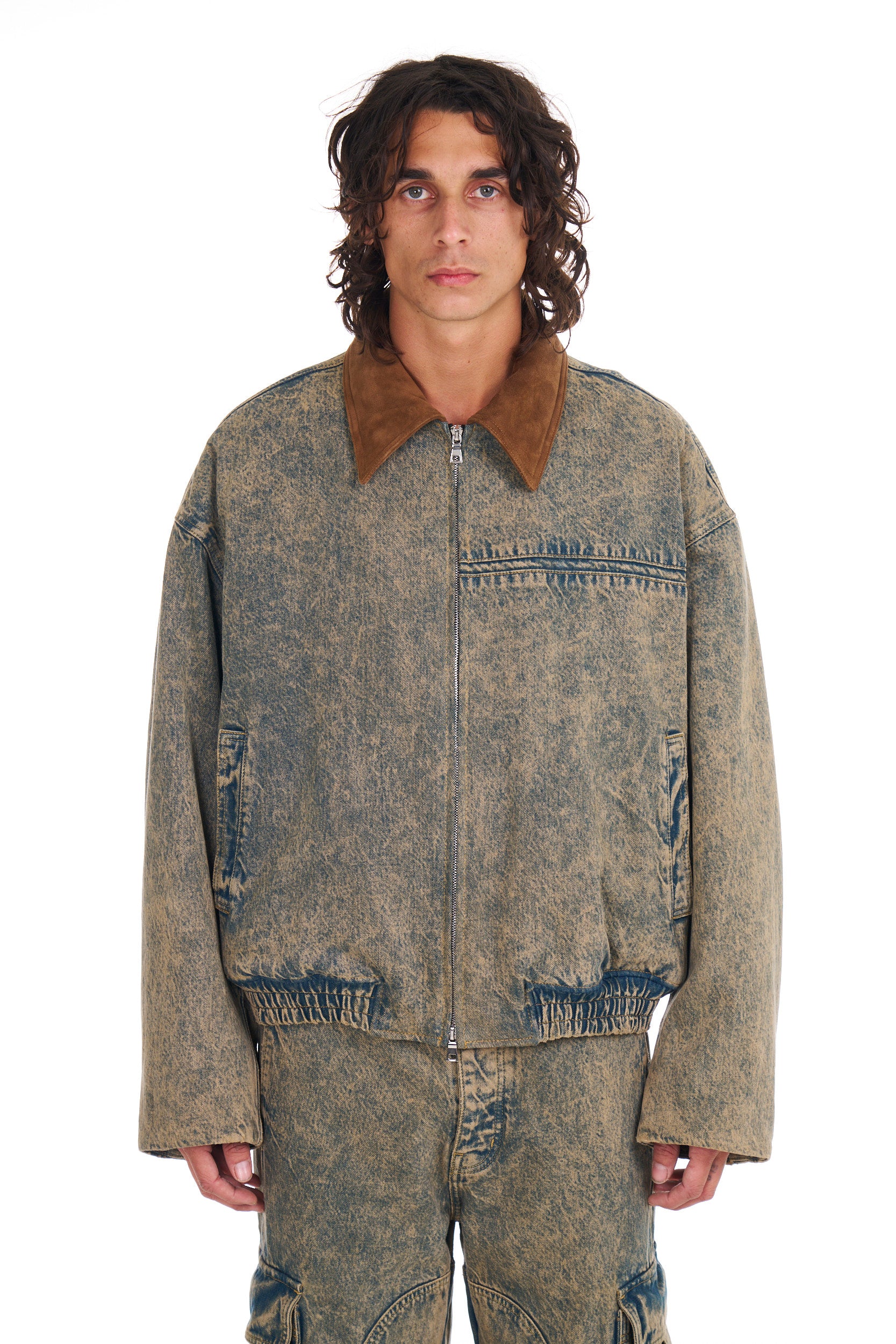 Denim Oversized Bomber – NAHMIAS