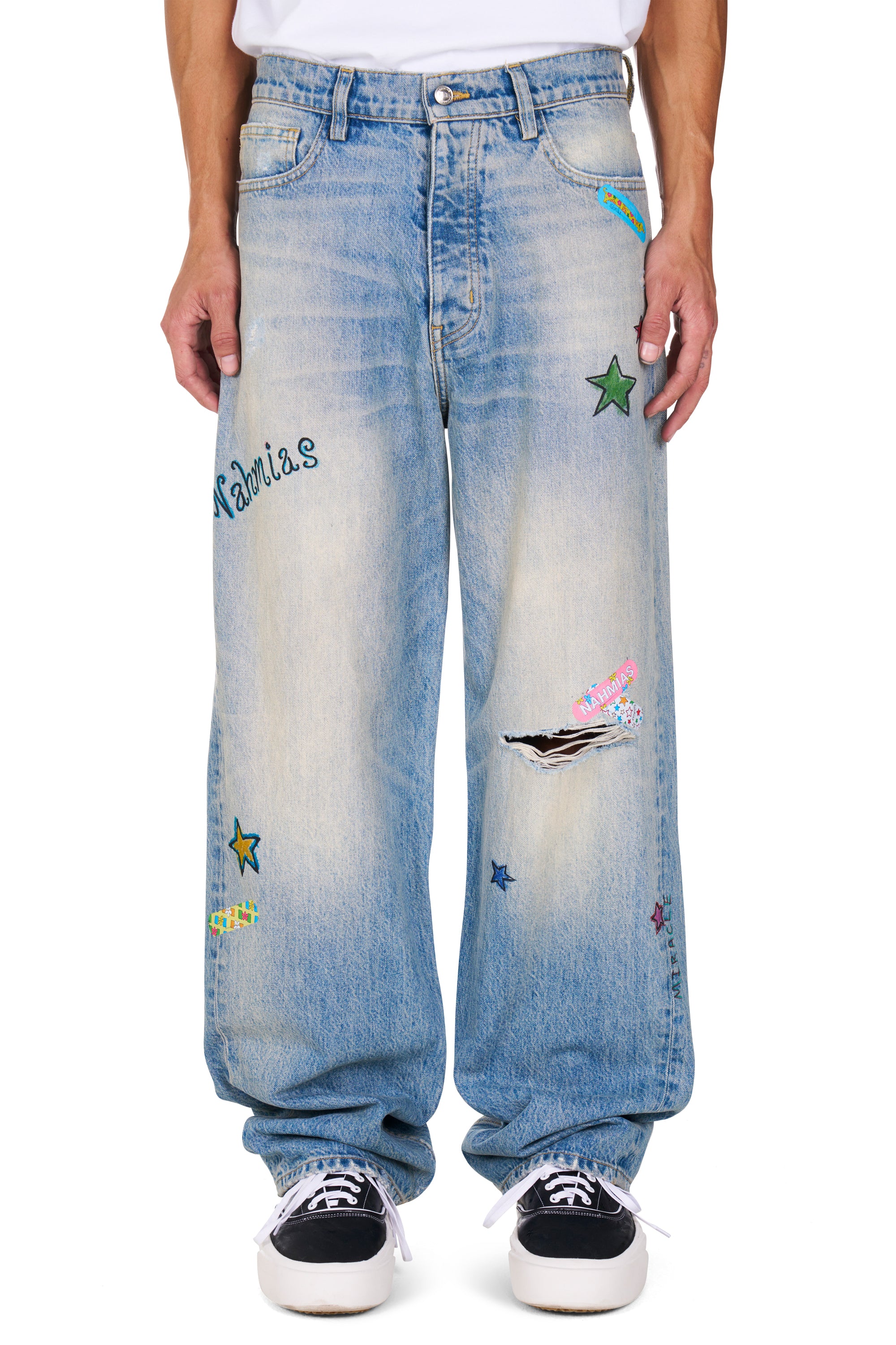 Bandaid Baggy Jeans