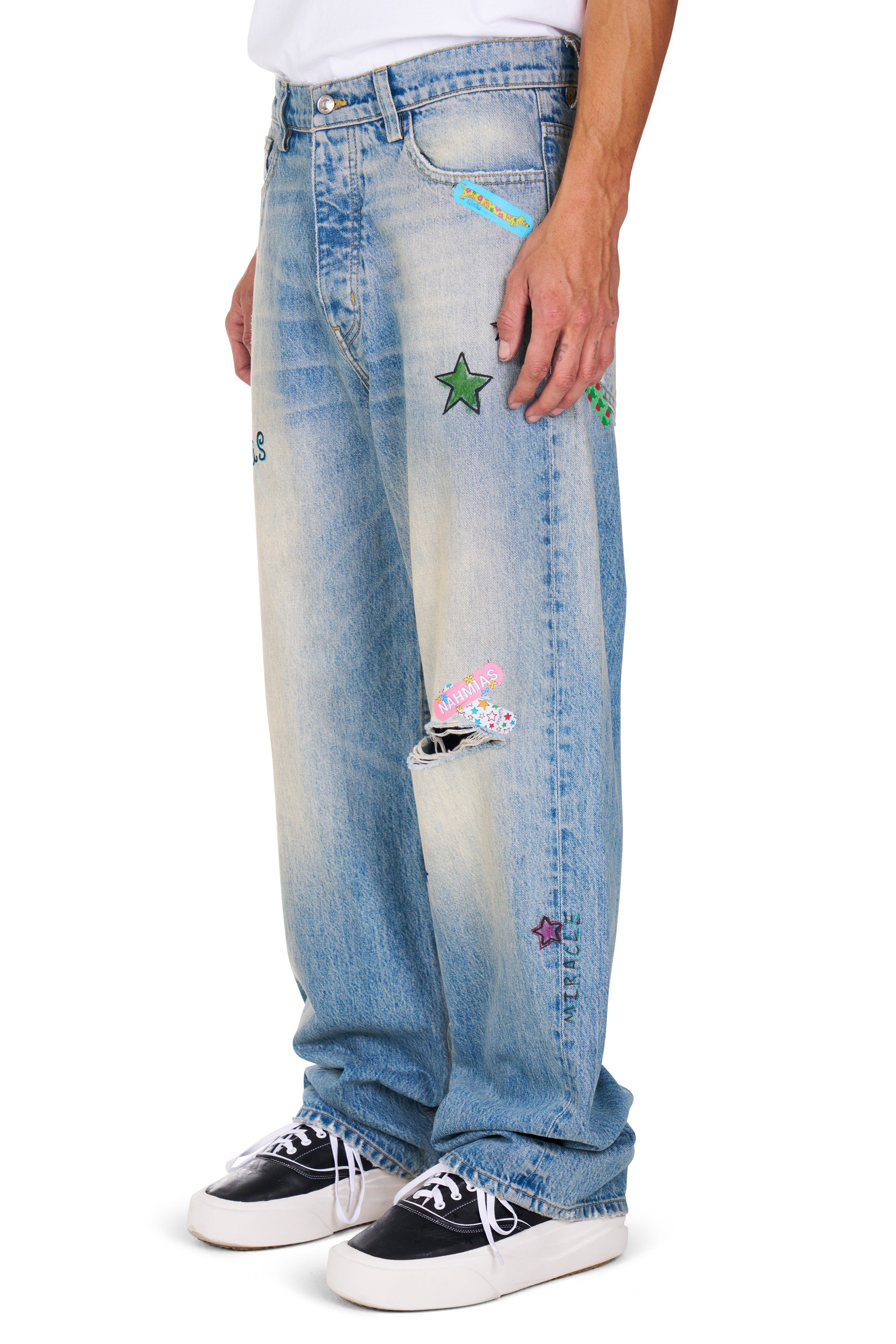 Bandaid Baggy Jeans