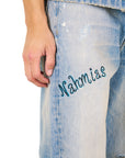 Bandaid Baggy Jeans