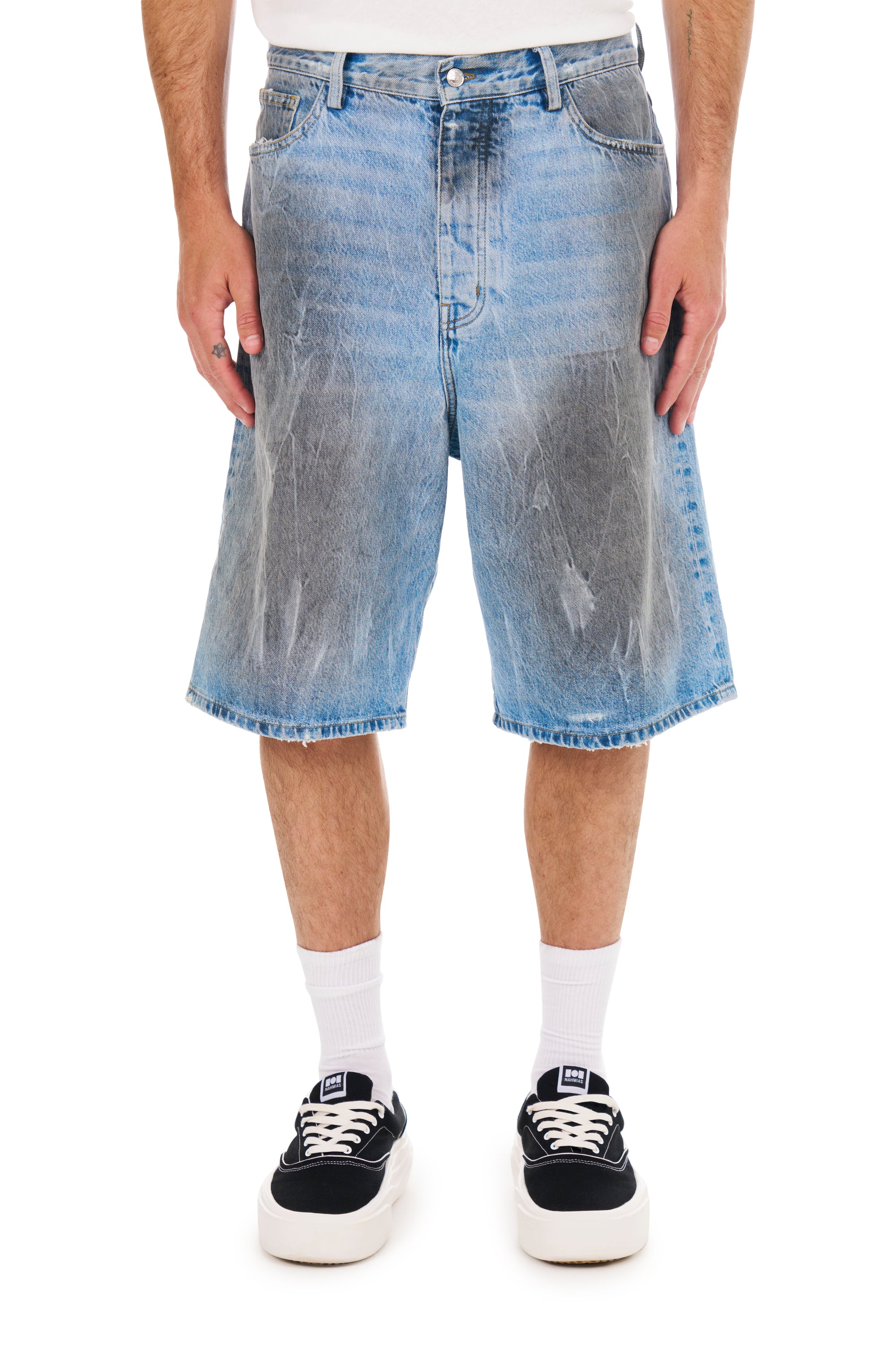 Thrashed Baggy 5 Pocket Shorts