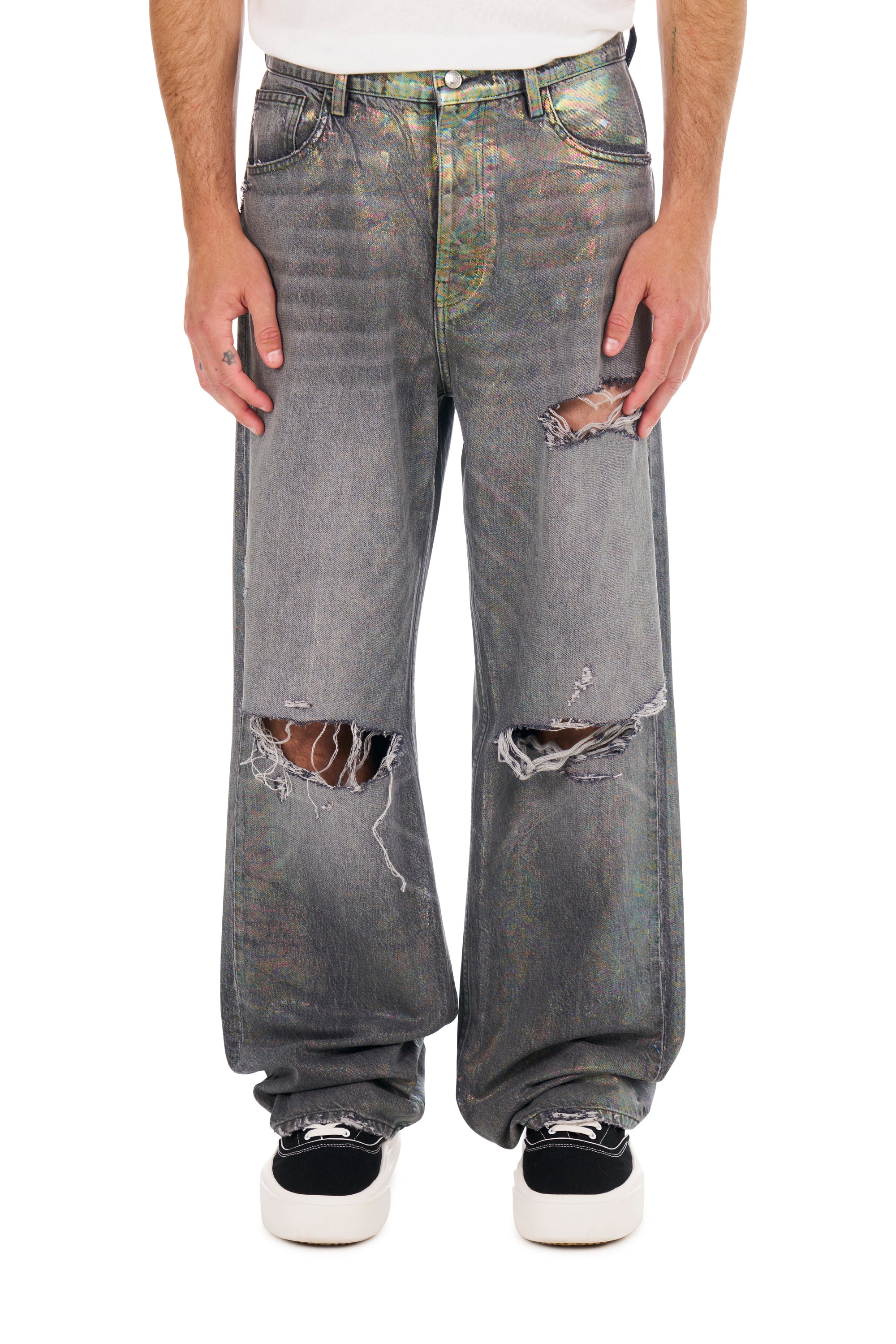 Oil Spill Baggy Jean
