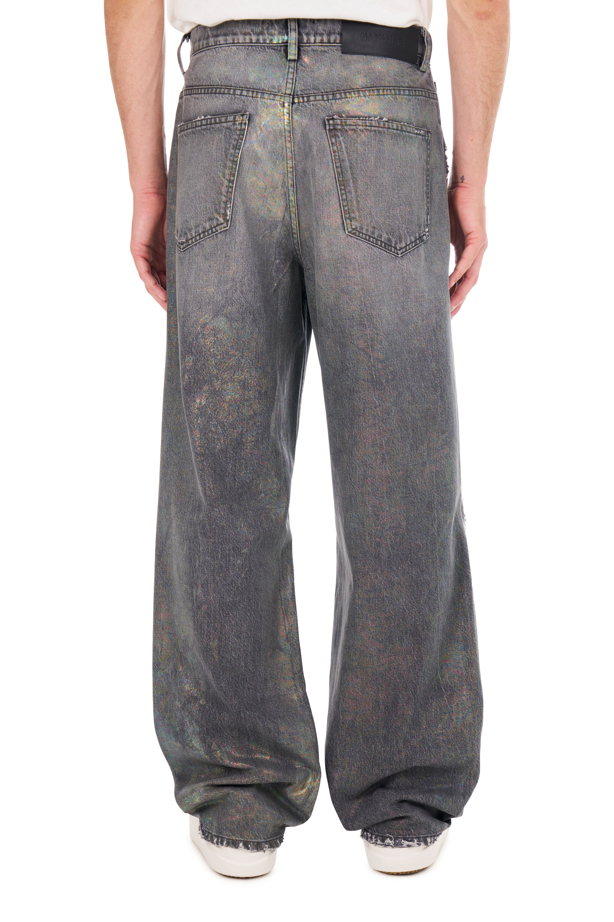 Oil Spill Baggy Jean
