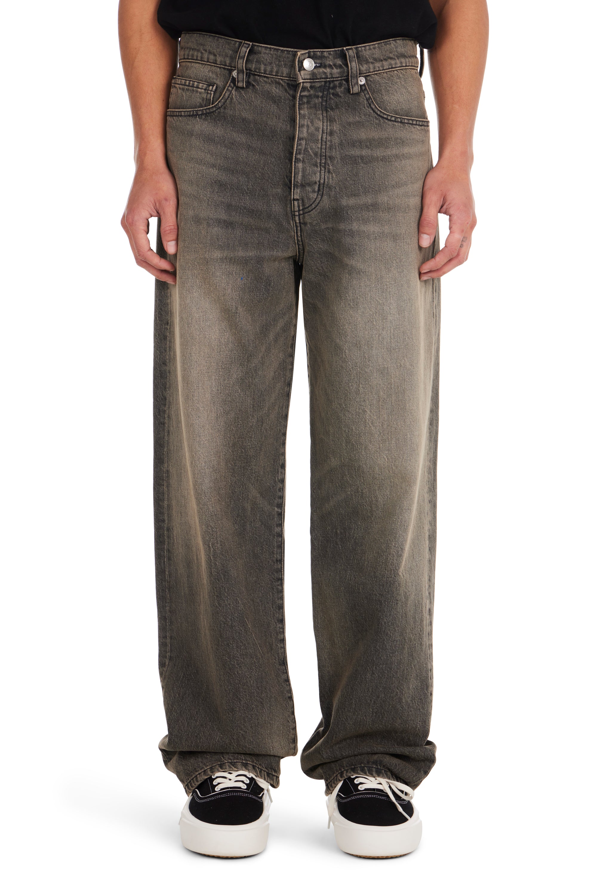 Baggy Jeans in Brown Wash
