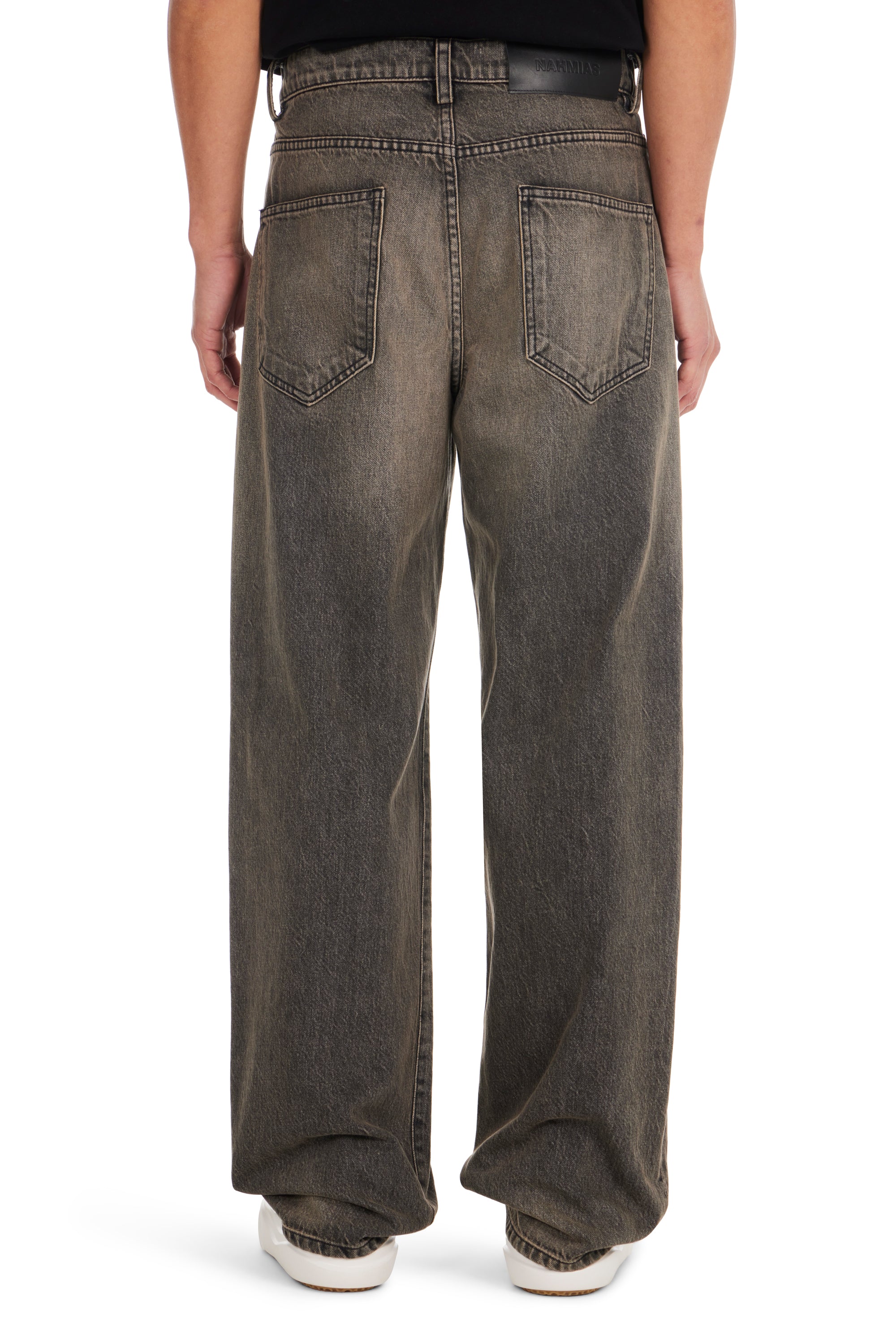 Baggy Jeans in Brown Wash