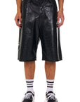 Leather Star Baggy Carpenter Shorts