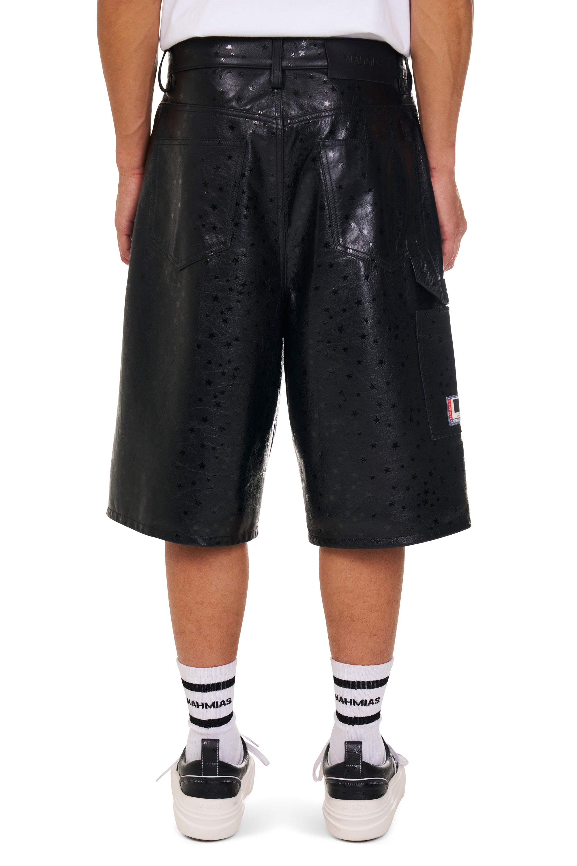 Leather Star Baggy Carpenter Shorts