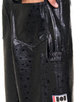 Leather Star Baggy Carpenter Shorts