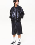 Leather Star Baggy Carpenter Shorts