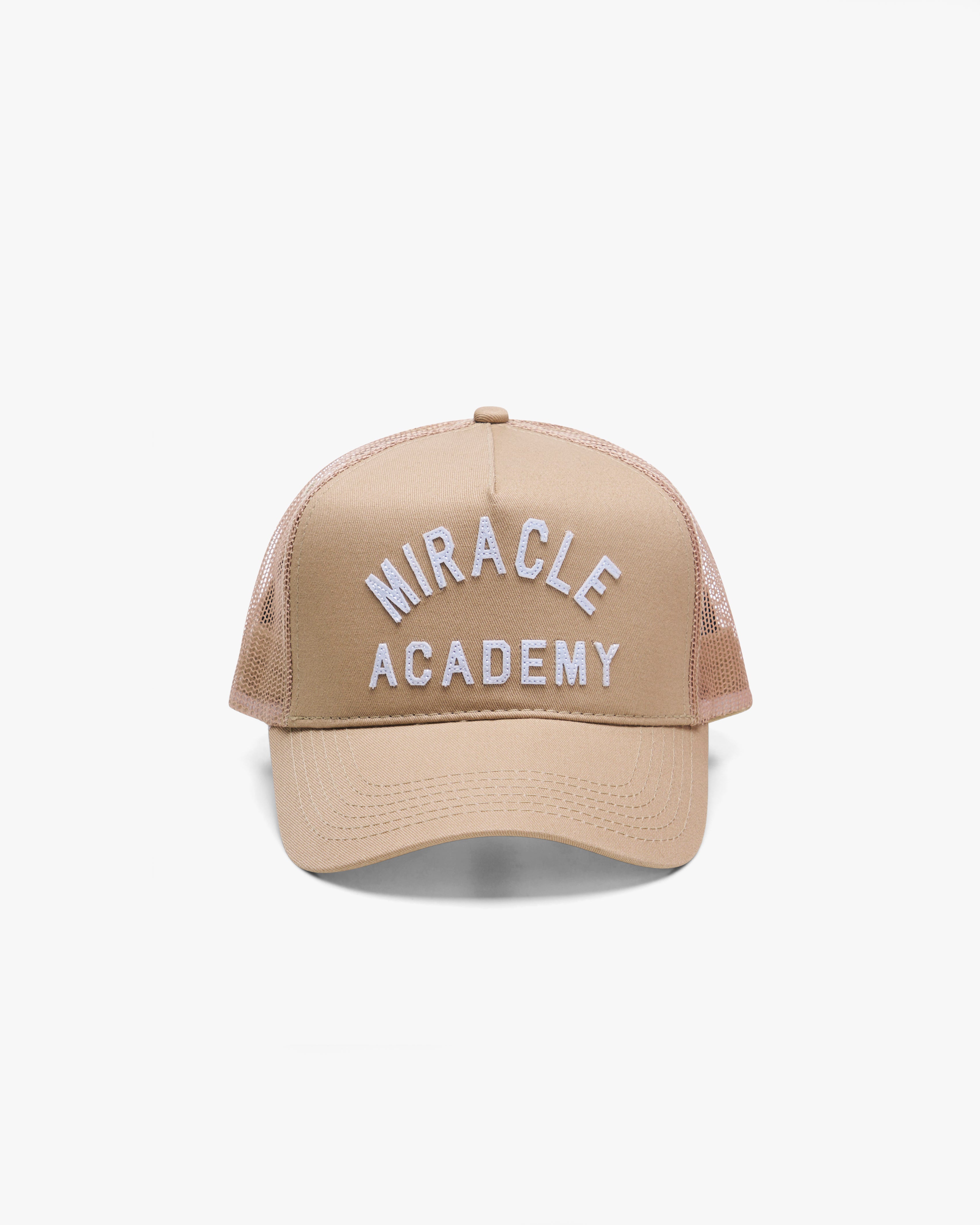 Miracle Academy Trucker Hat in Sand – NAHMIAS