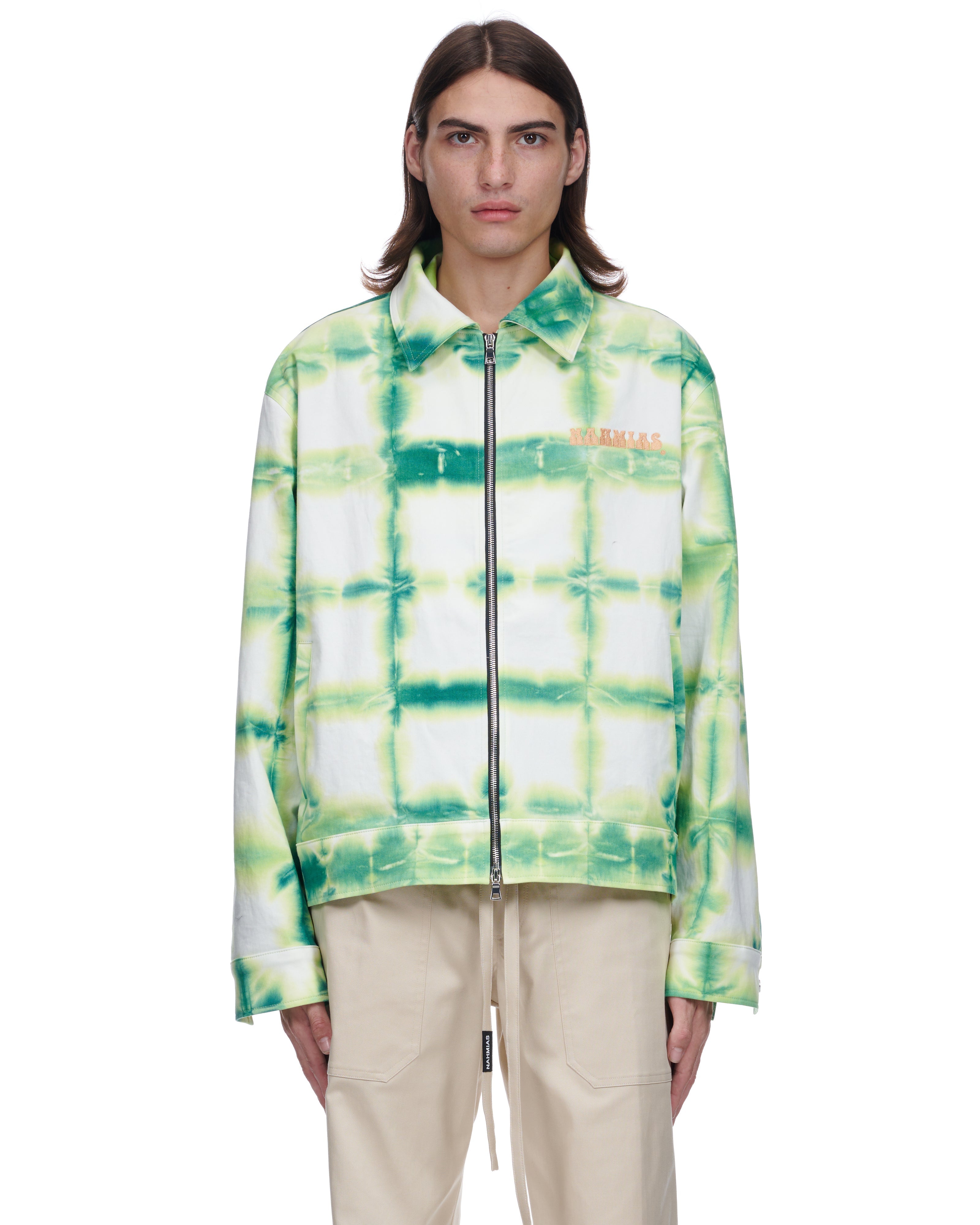 Tie dye zip clearance jacket