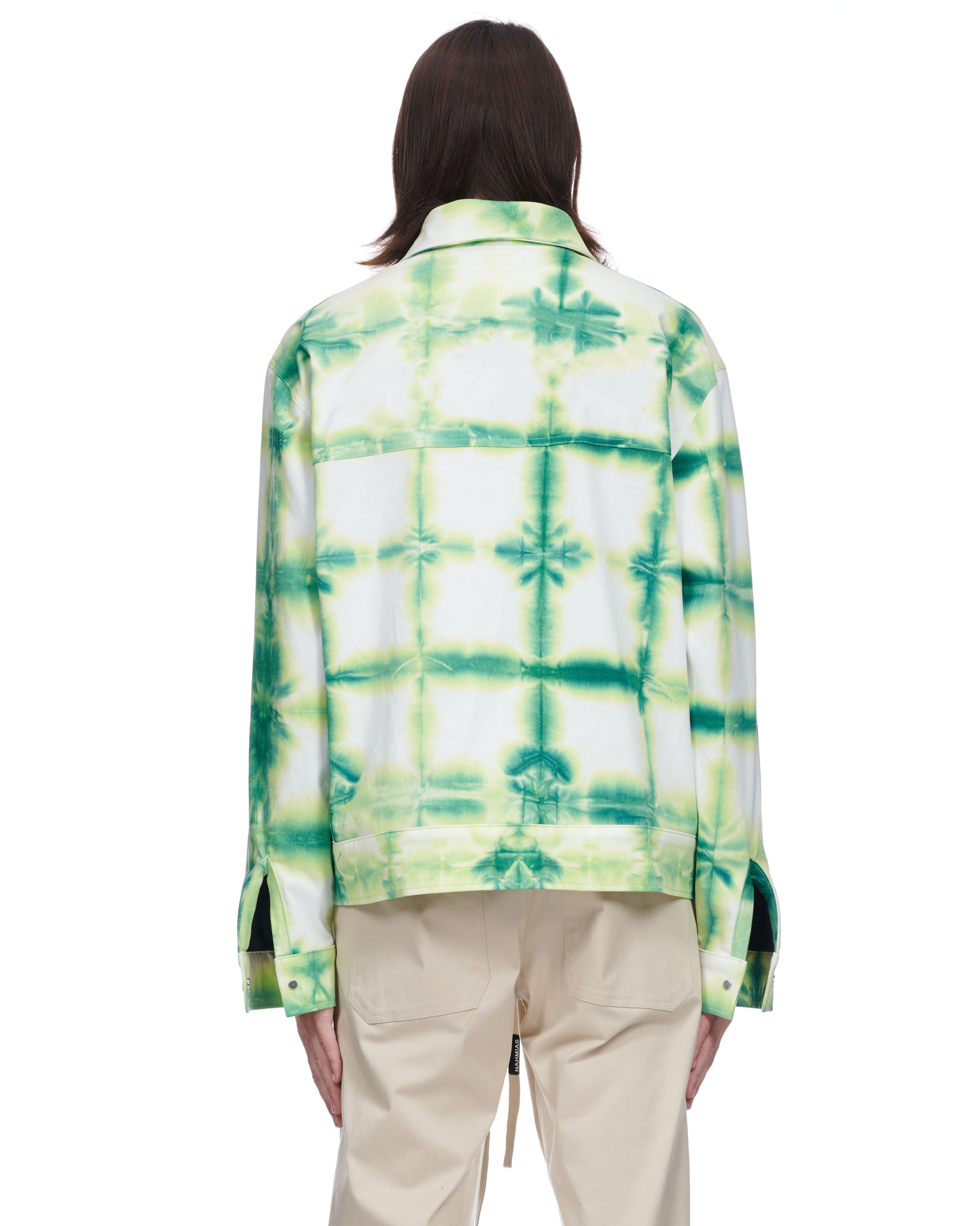 TYE DYE ZIP UP WORKER JACKET