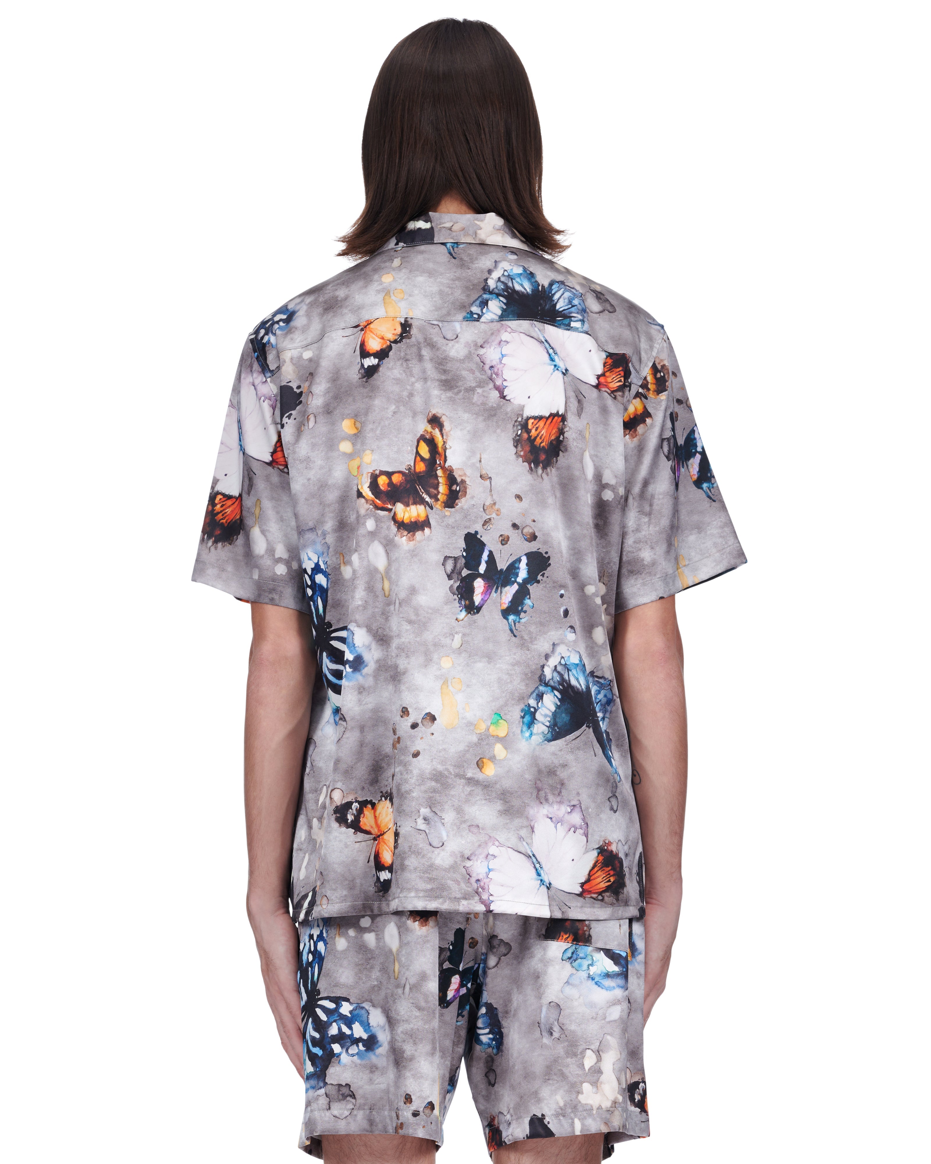 Butterfly Silk S/S Button Down