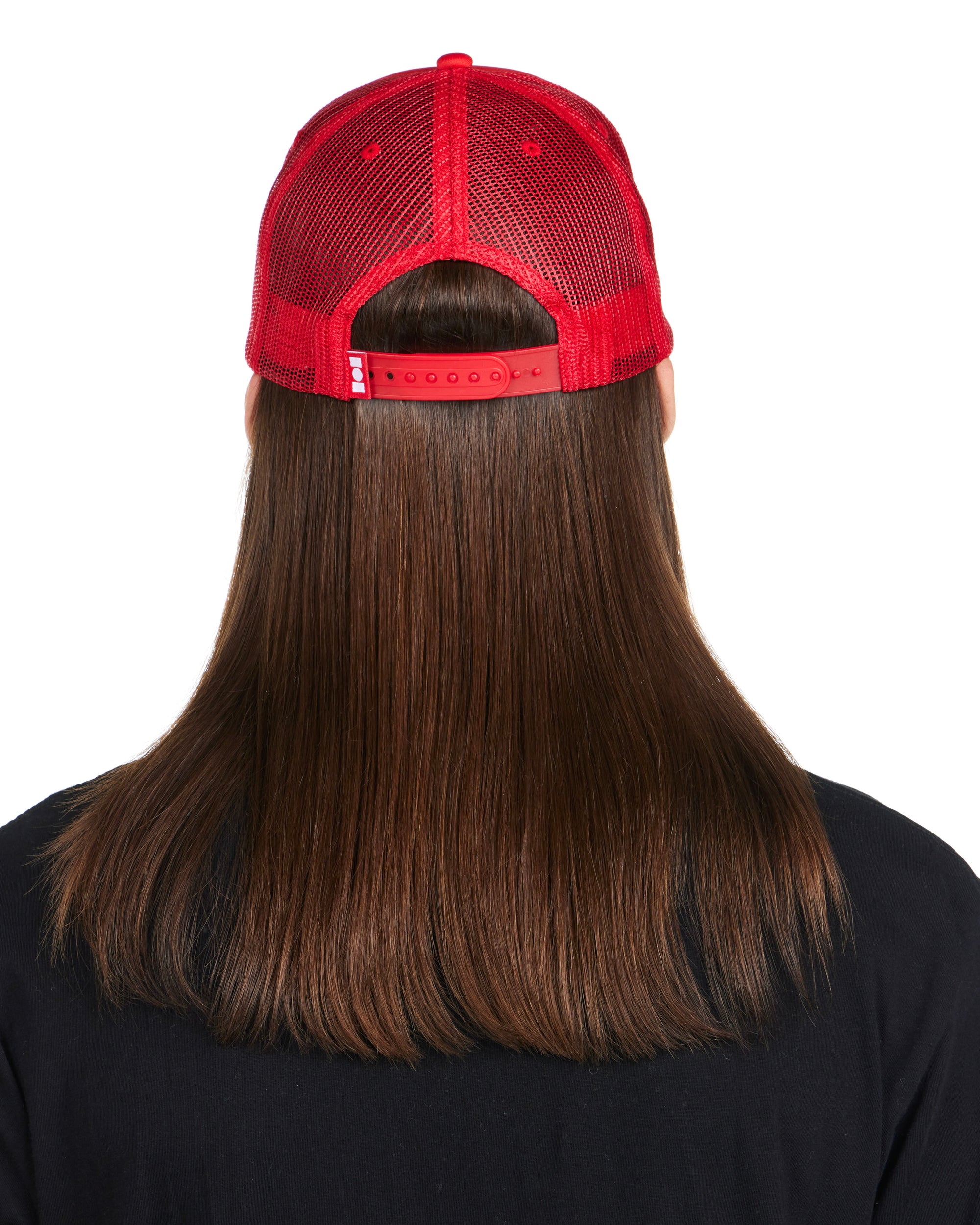 Miracle Academy Foam Crystal Trucker Hat in Cherry