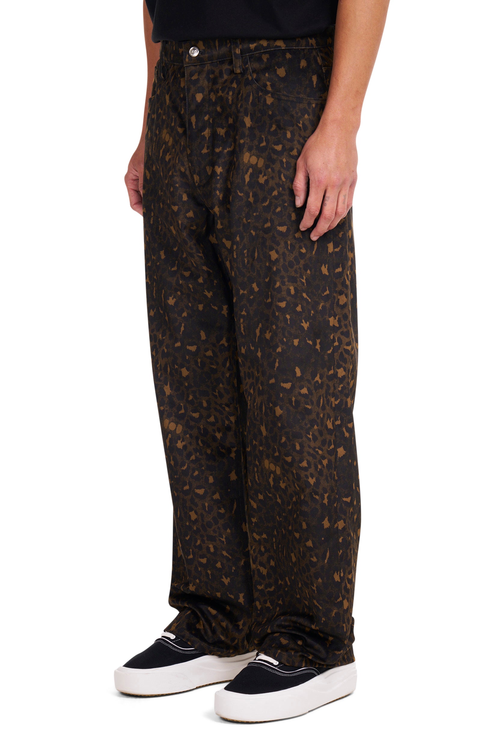 Leopard Moleskin Pants