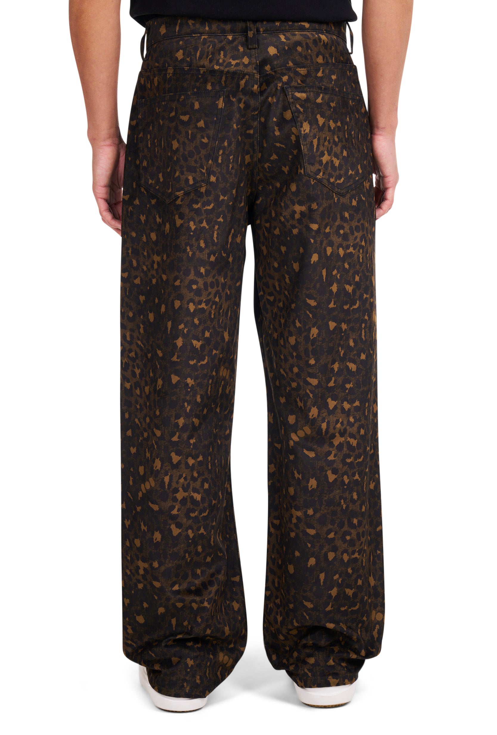 Leopard Moleskin Pants