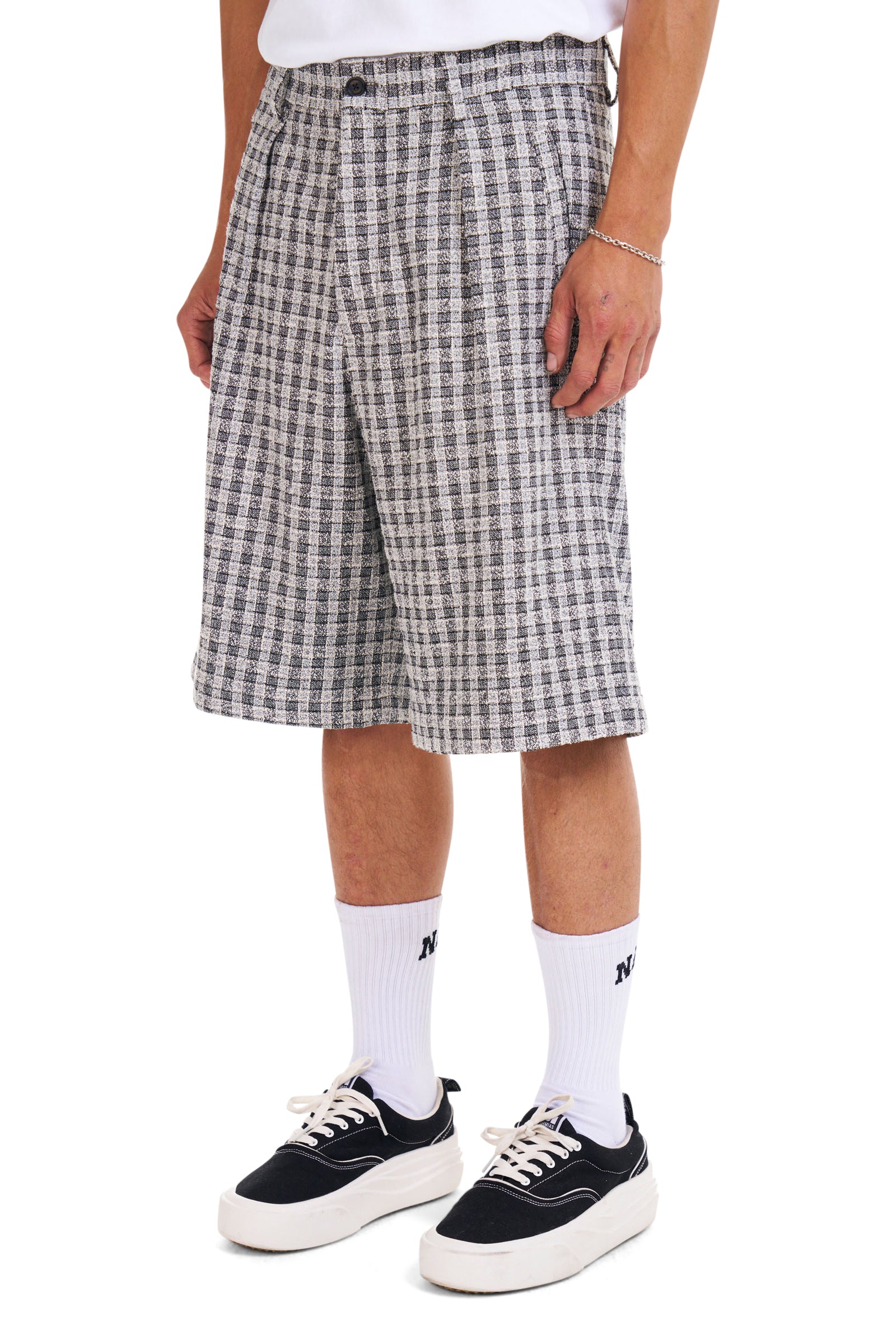 Jacquard Pleated Shorts – NAHMIAS