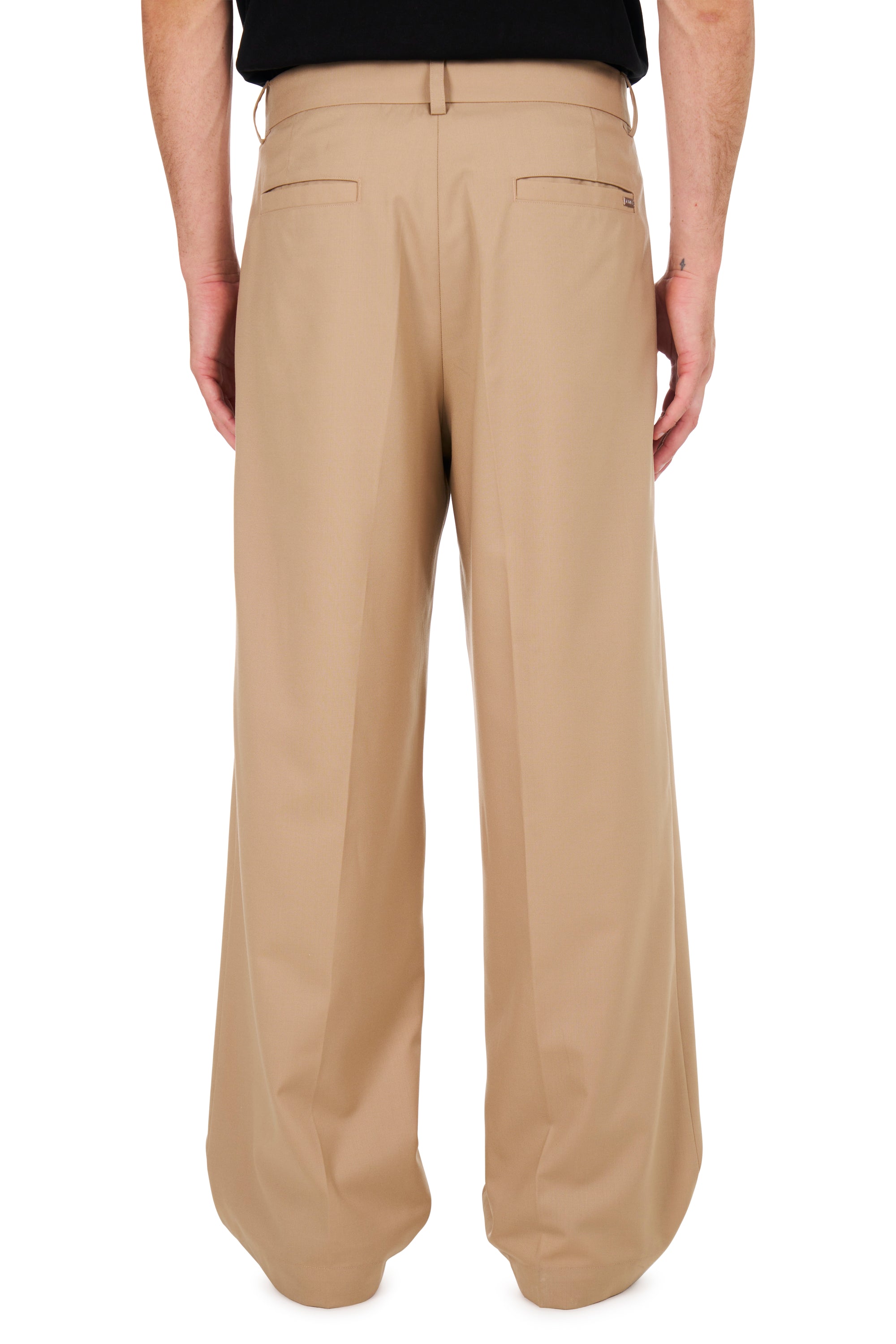 Pleated Trousers Sand