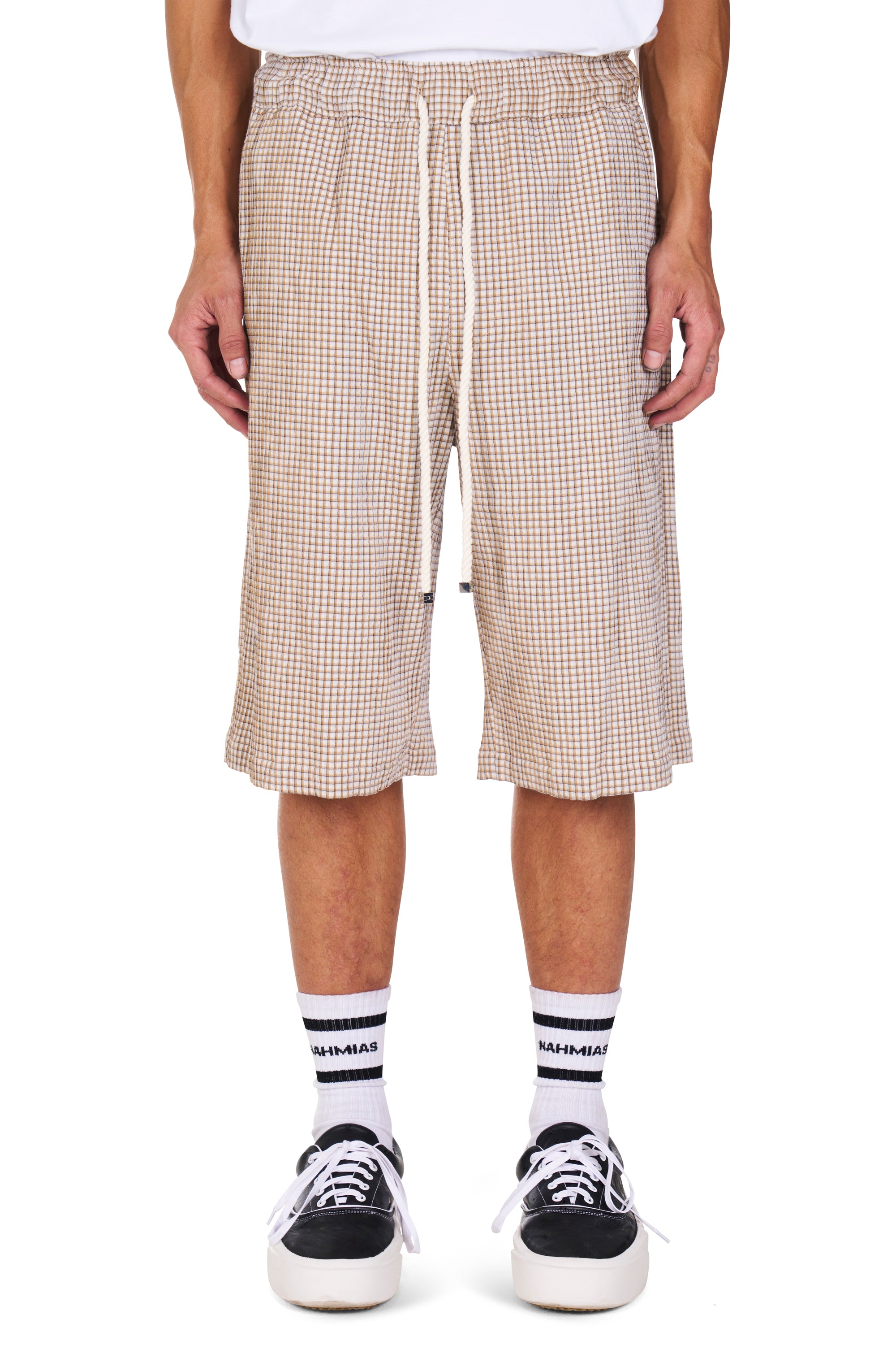 Summer Plaid Baggy Shorts