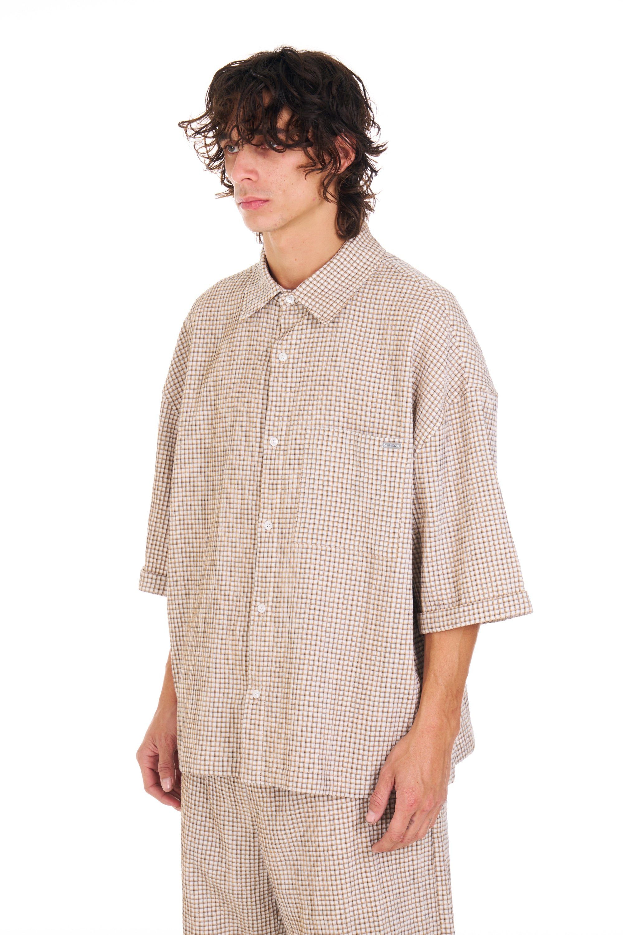 Summer Plaid Cropped S/S Shirt