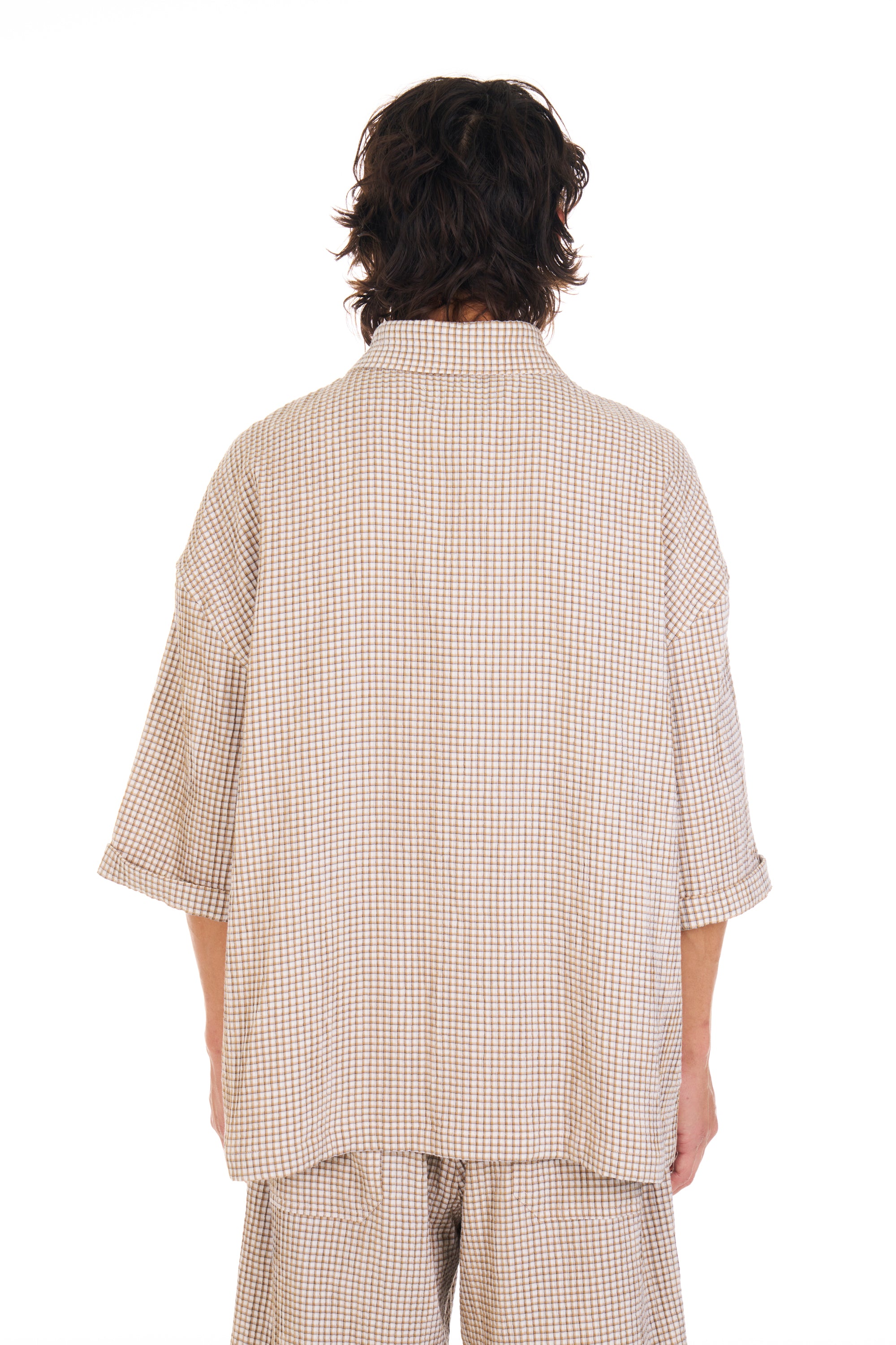 Summer Plaid Cropped S/S Shirt