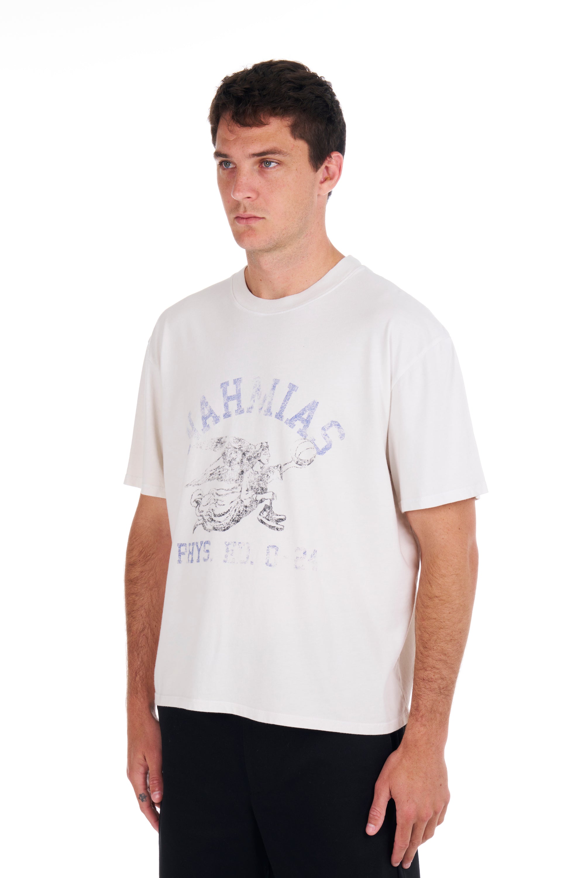 PHYS. ED. Boxy T-shirt in White