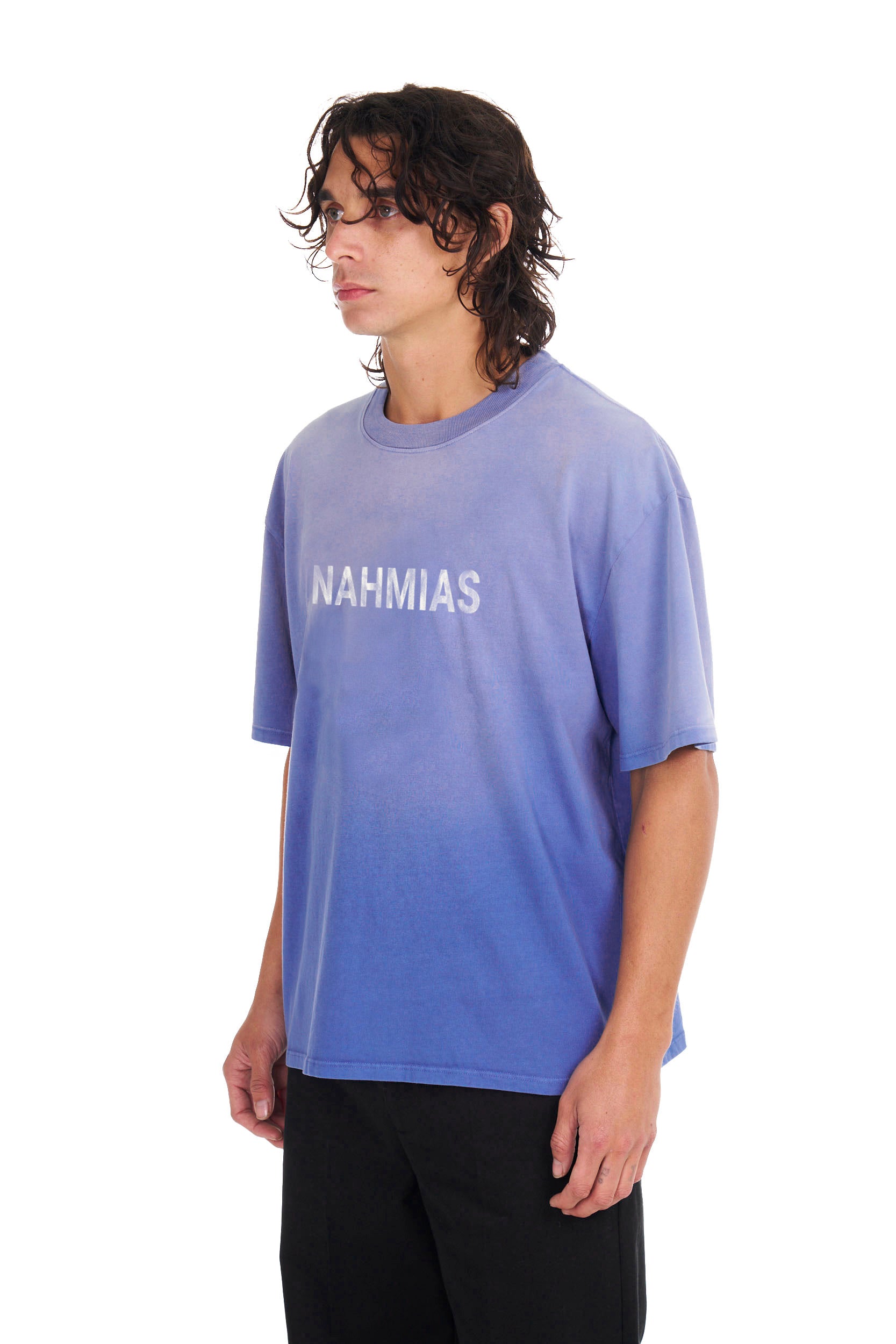 Aged Logo Boxy T-shirt in Aged Blue