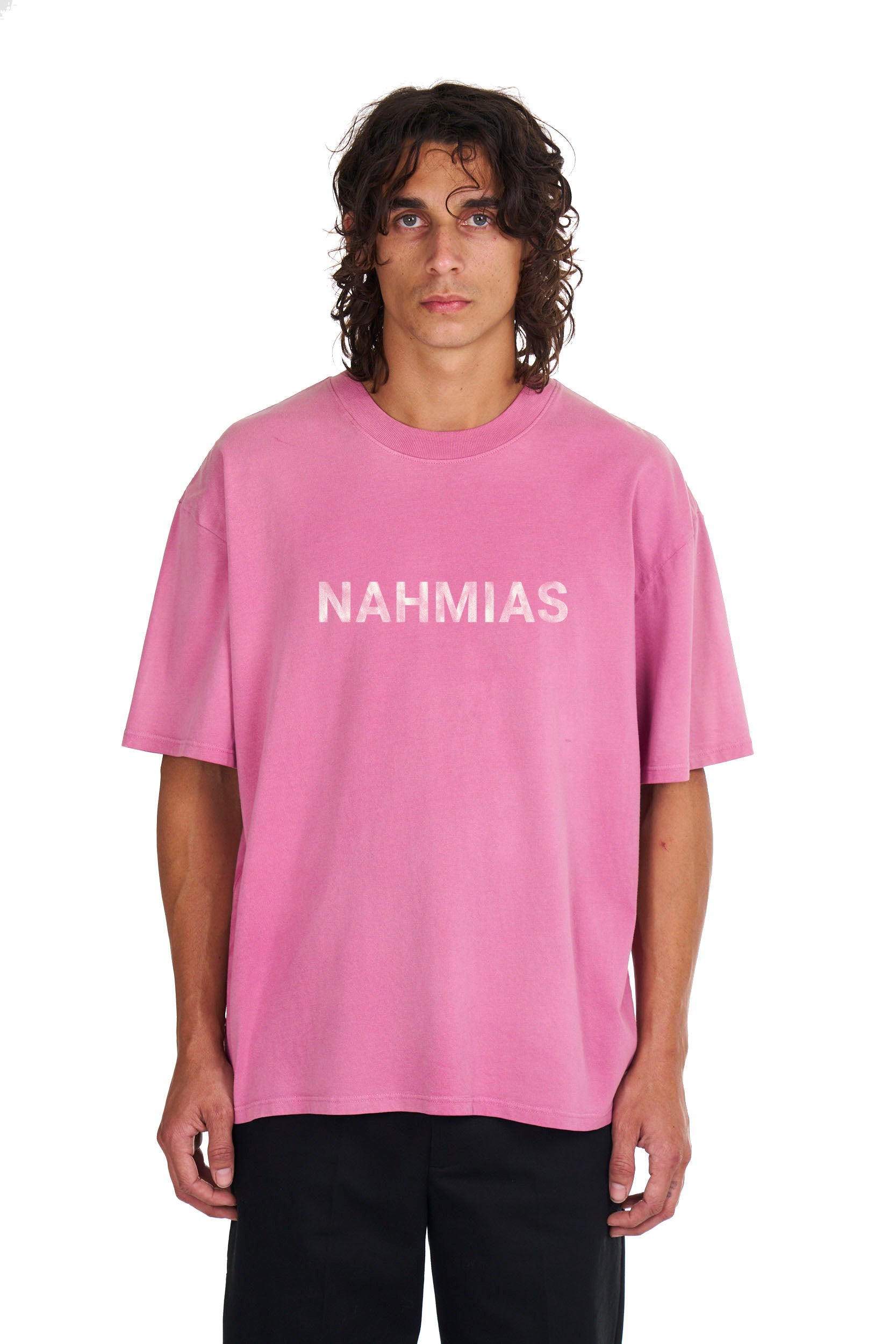 Aged Logo Boxy T-shirt in Aged Pink