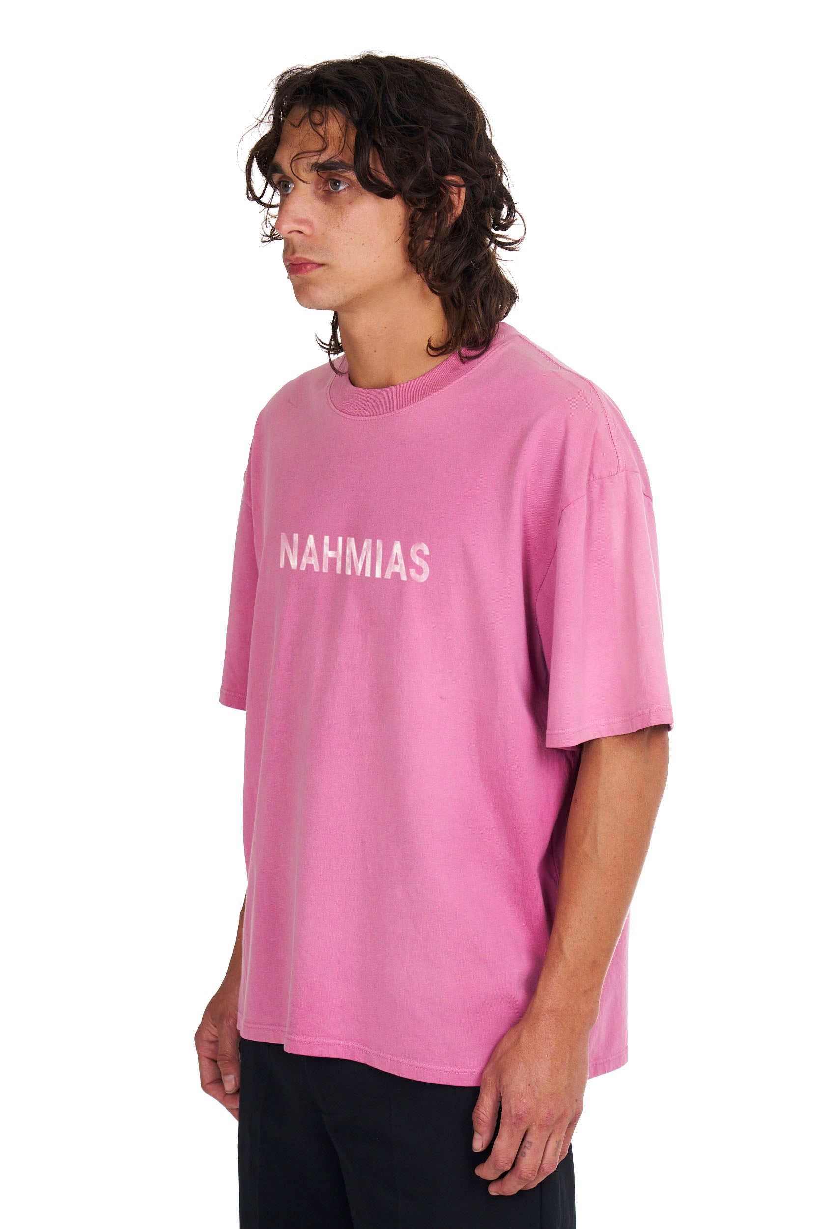 Aged Logo Boxy T-shirt in Aged Pink
