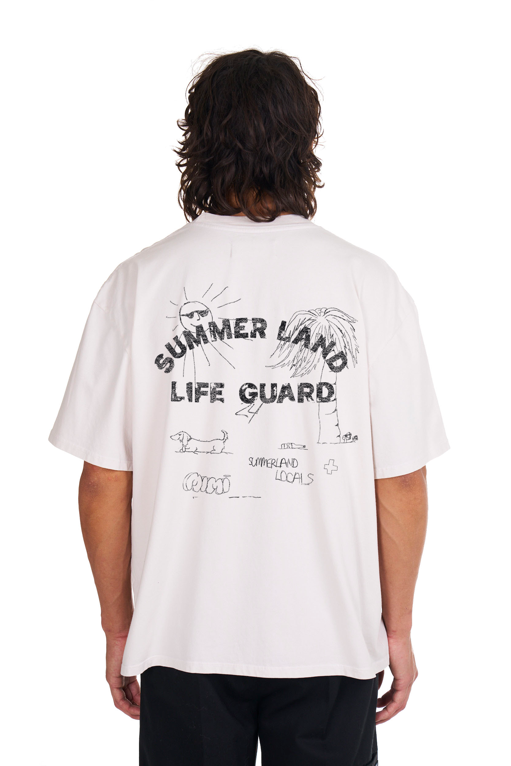 Life Guard Script Boxy T-shirt – NAHMIAS