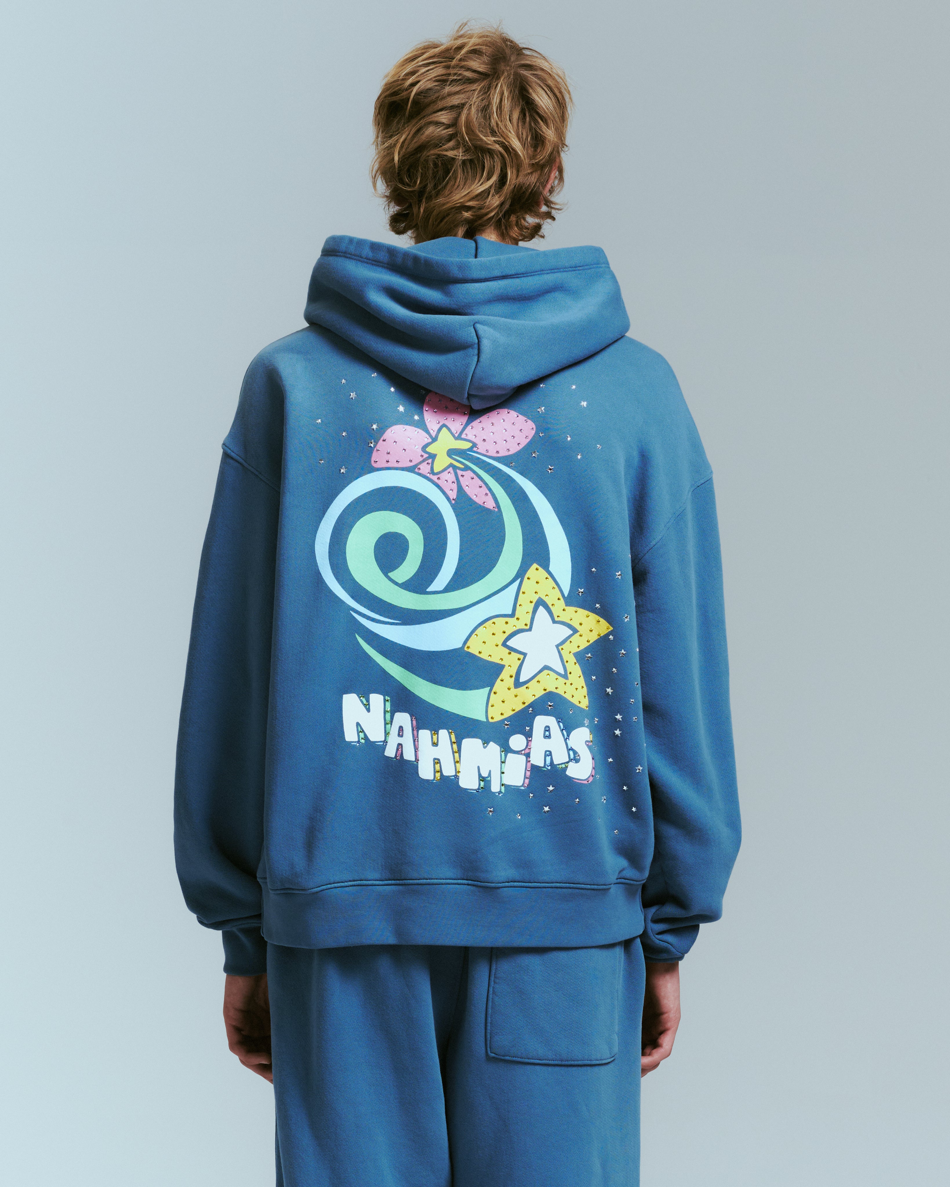 FLOWER TRIP CRYSTAL HOODIE – NAHMIAS