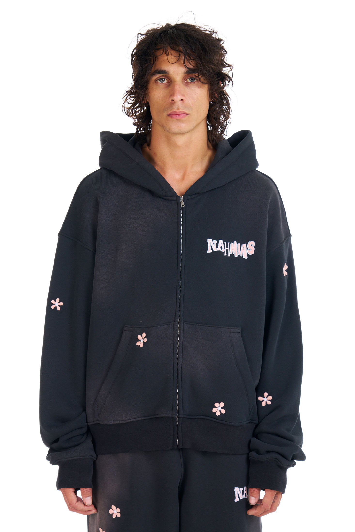 Flower Groms Zip Up Hoodie – NAHMIAS