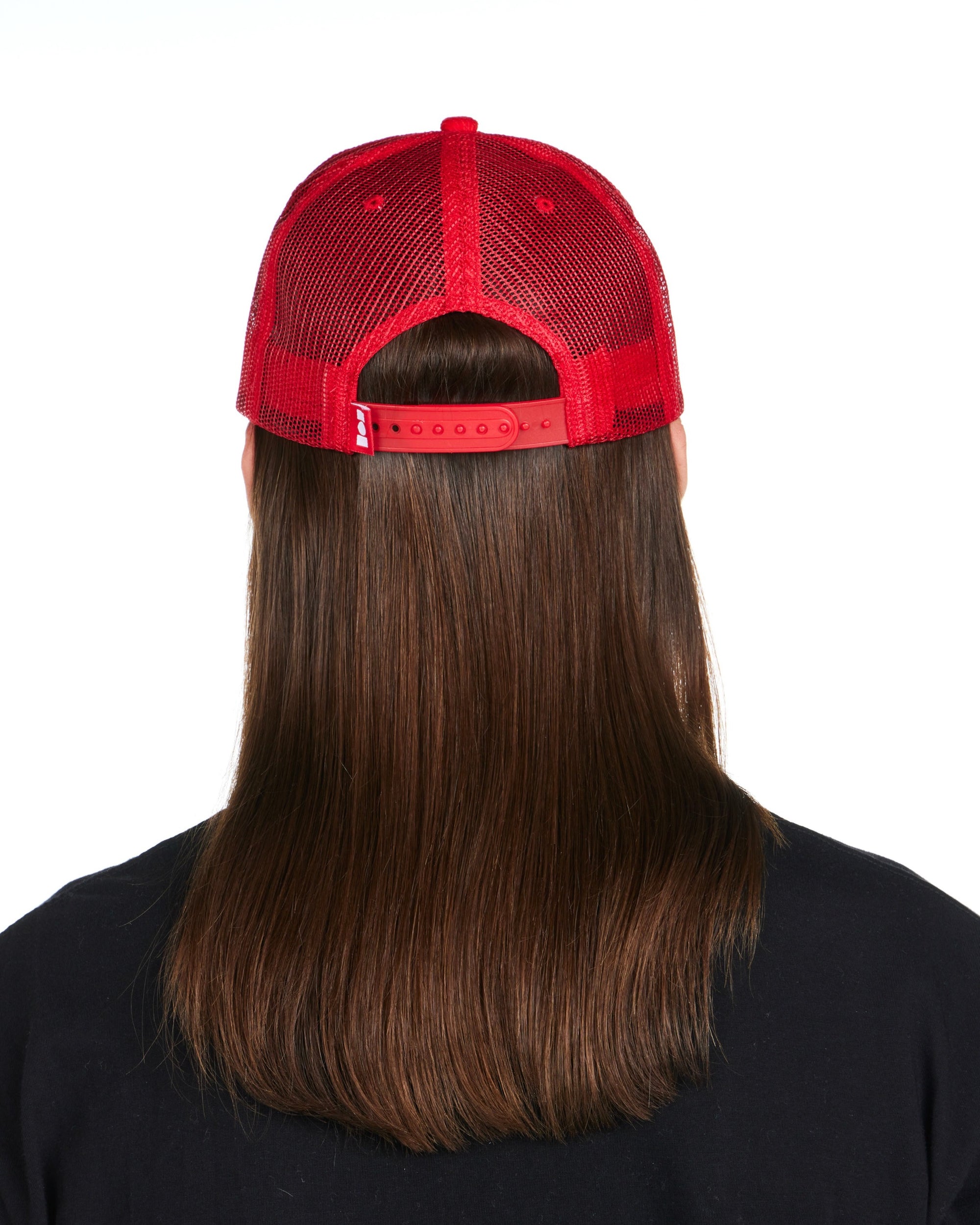 Miracle Academy Corduroy Trucker Hat in Cherry