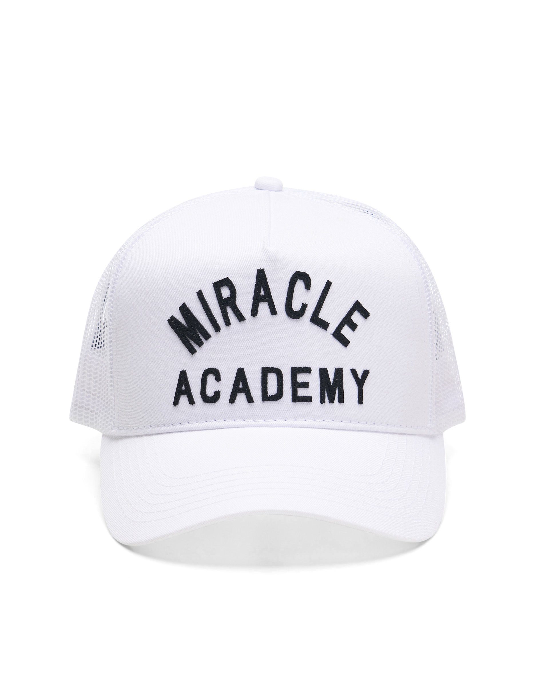 Miracle Academy Trucker Hat in White – NAHMIAS