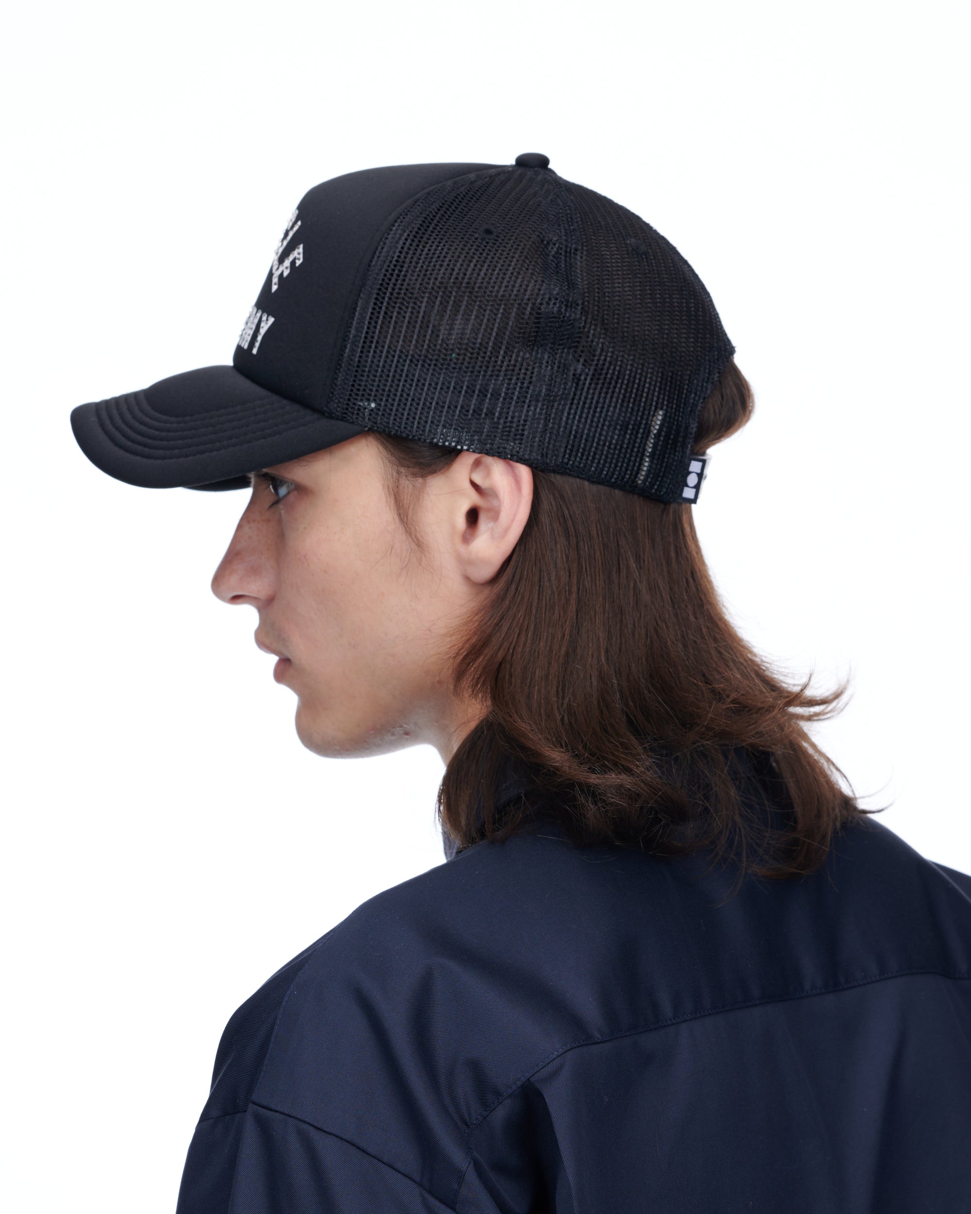 Miracle Academy Foam Crystal Trucker Hat in Black