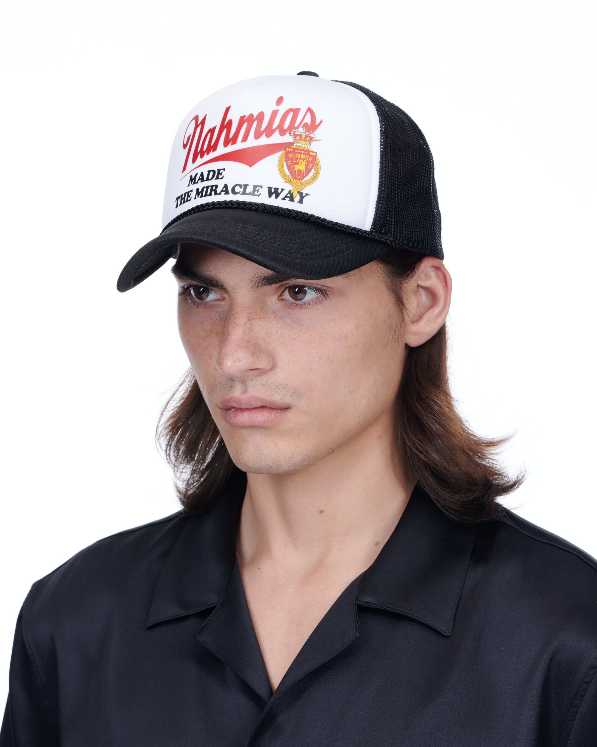 Miracle Way Trucker Hat in Black