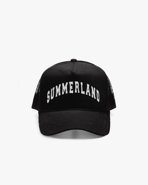 Summerland Corduroy Trucker Hat Black – NAHMIAS