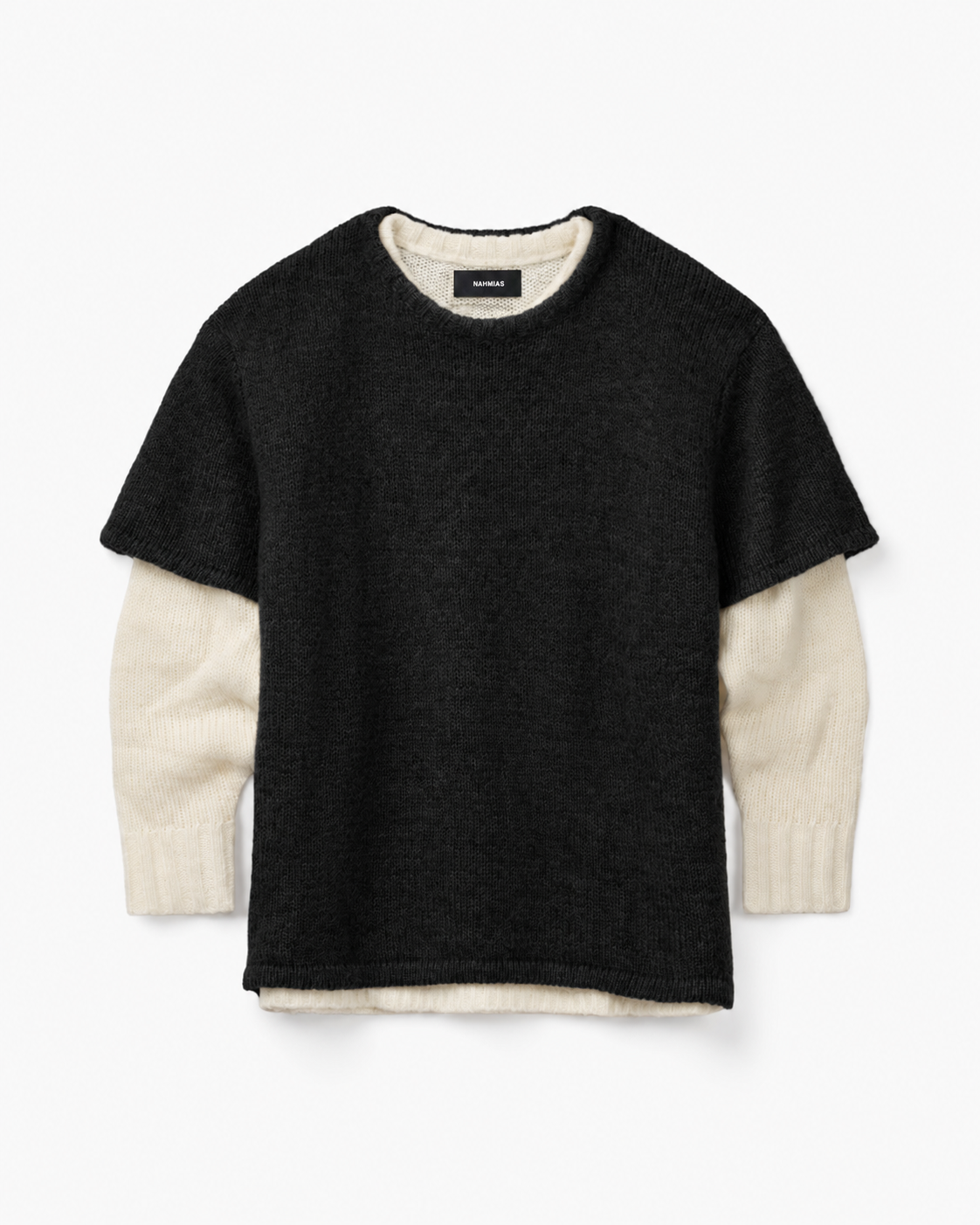 DOUBLE KNIT LAYERED SWEATER