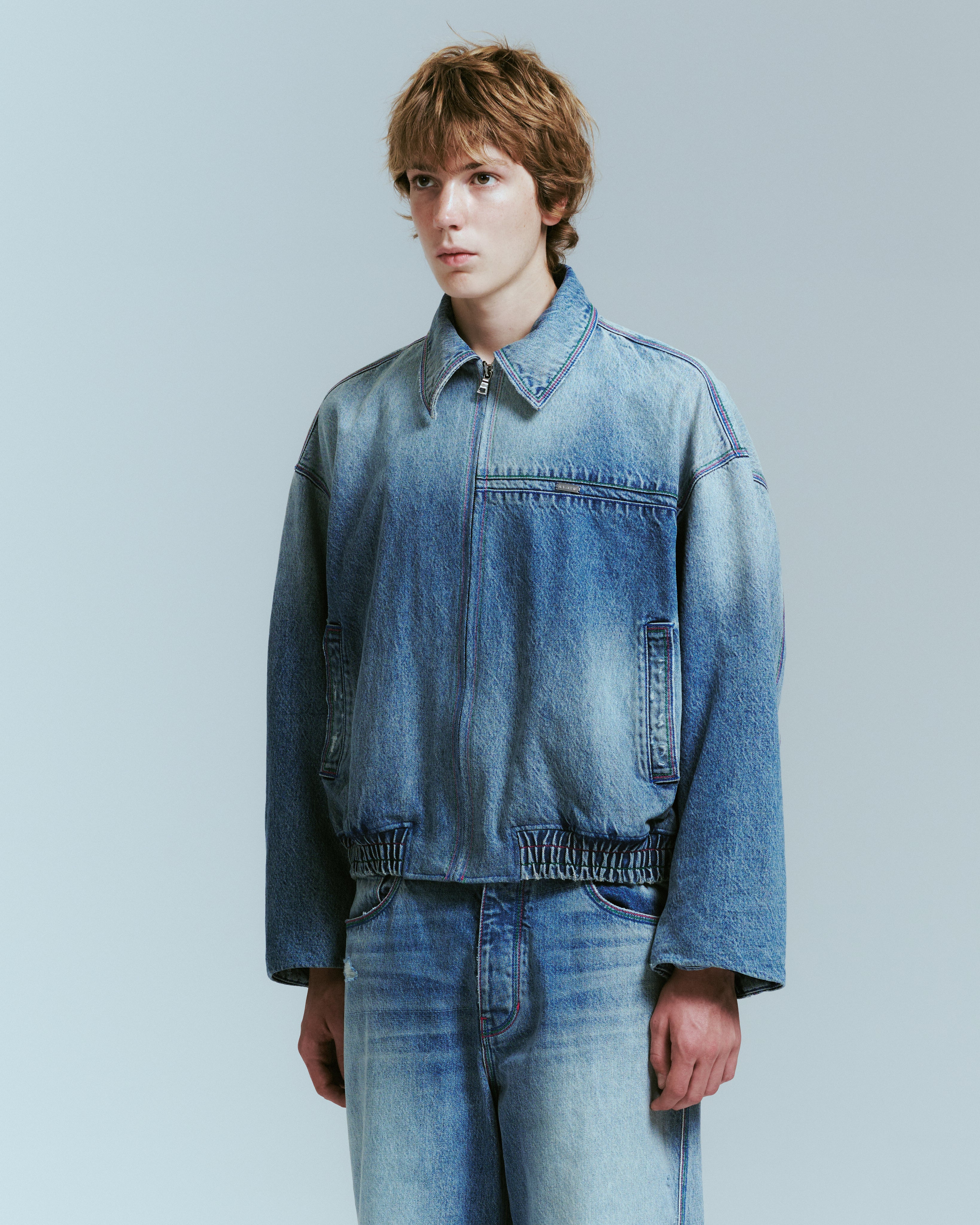 DENIM OVERSIZED BOMBER – NAHMIAS
