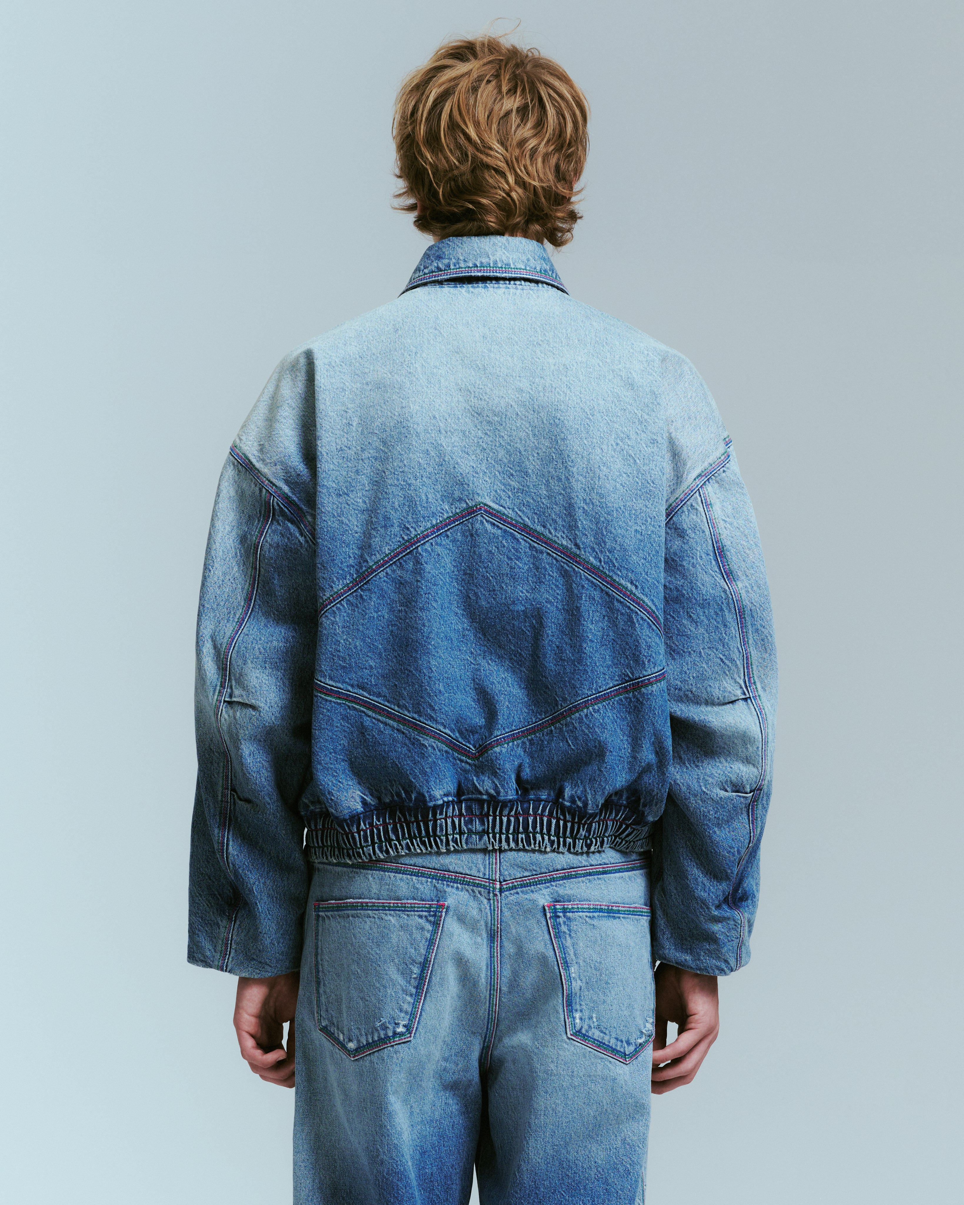 DENIM OVERSIZED BOMBER – NAHMIAS