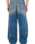 Beaded Wide Jeans