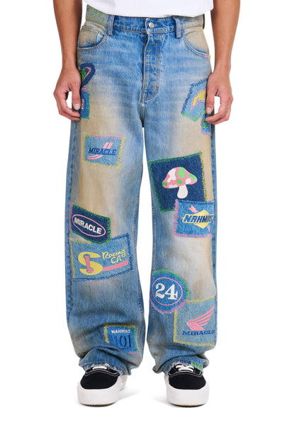 Moto Patch Jeans – NAHMIAS