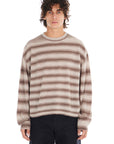 Striped Knit Boxy Crewneck