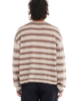 Striped Knit Boxy Crewneck